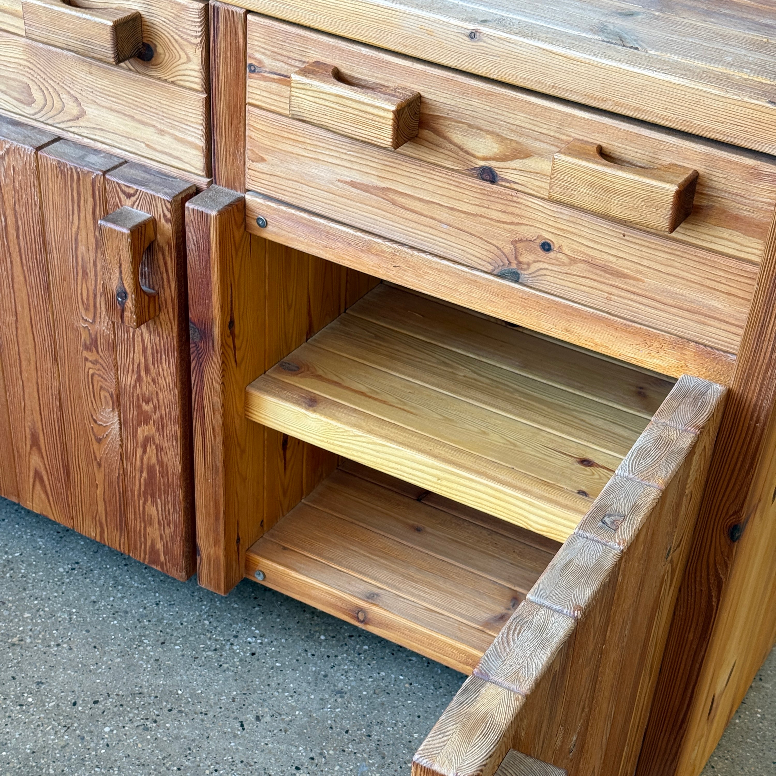 Christian IV Danish Pine Cabinet by Hans Frydendal