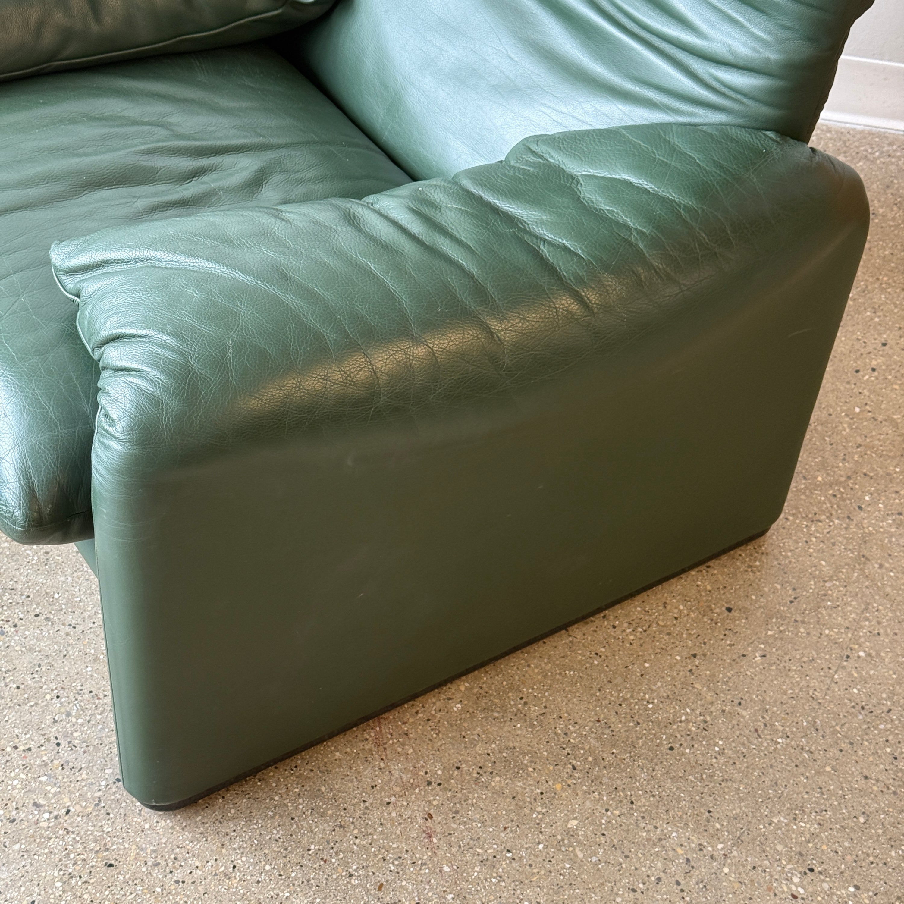 Maralunga Chair + Ottoman by Vico Magistretti for Cassina