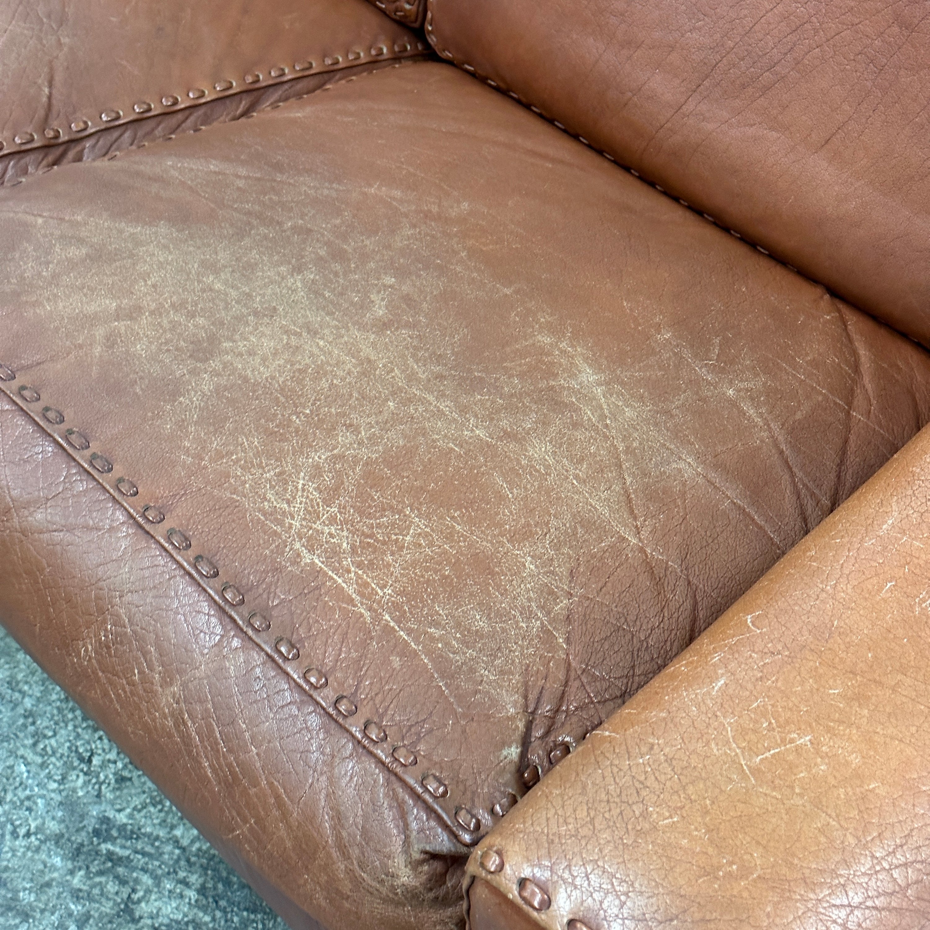 Matador Leather Loveseat by Aage Christiansen for Erhardsen & Andersen