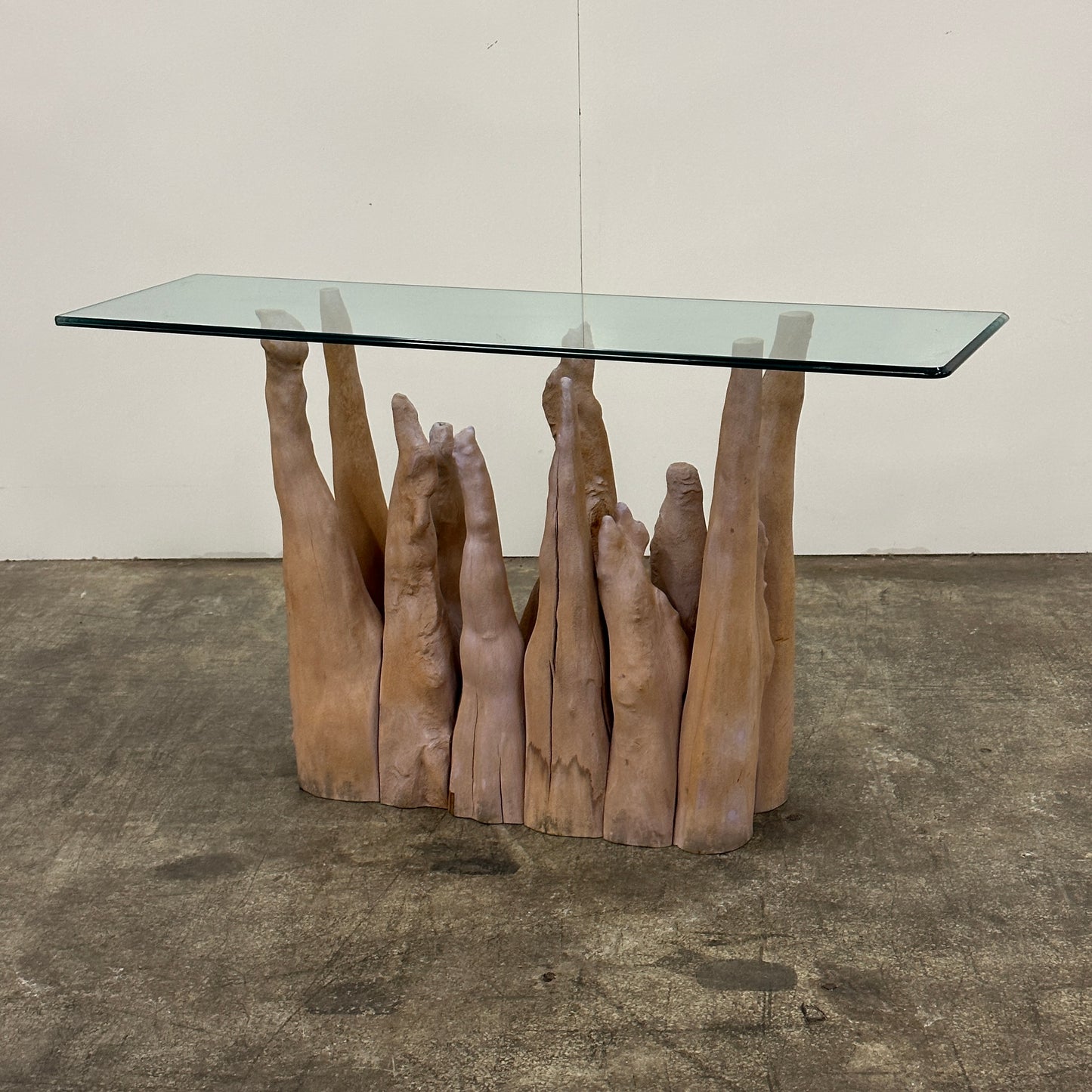 Cypress Knee Console Table