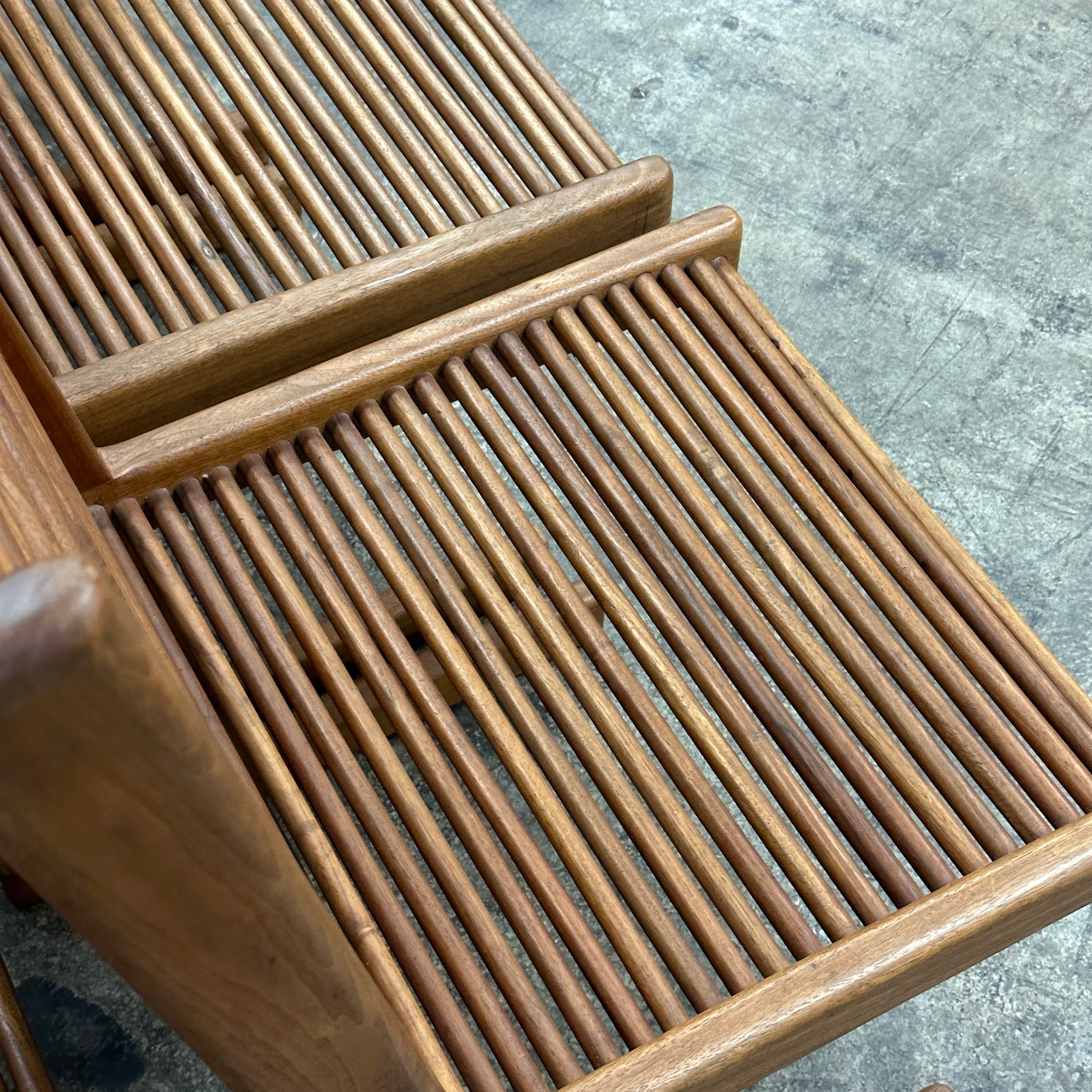 Highback Spindle Dowel Oak Dining Chairs by Stephen Hynsom