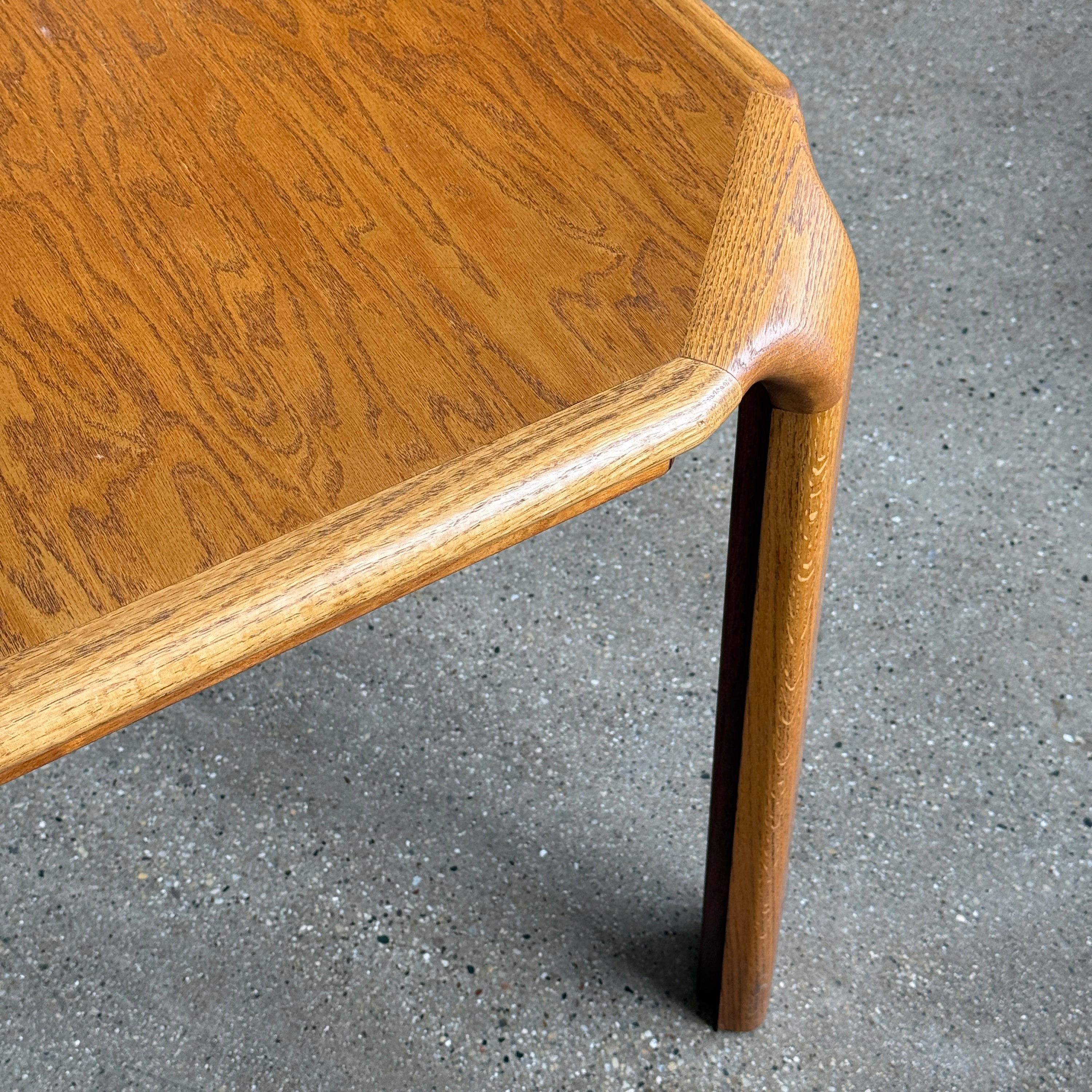 Extendable Oak Dining Table by Lou Hodges for Generation 80