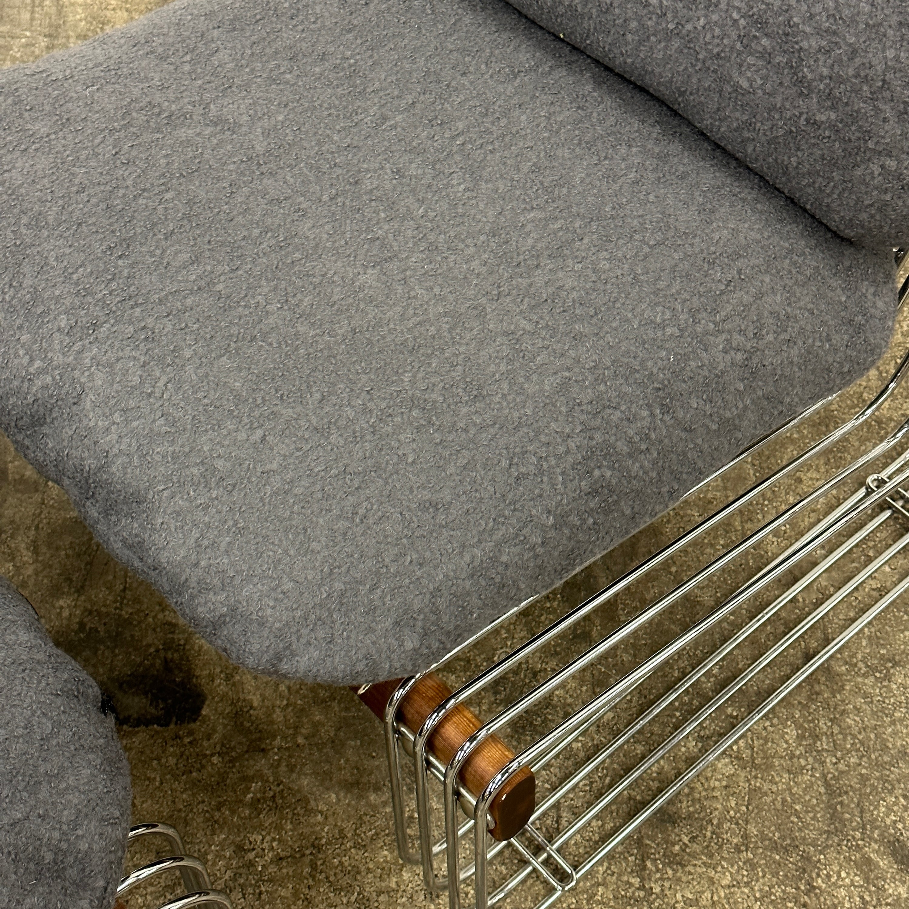 Chrome Lounge Chair/Ottoman by Heinz Meier