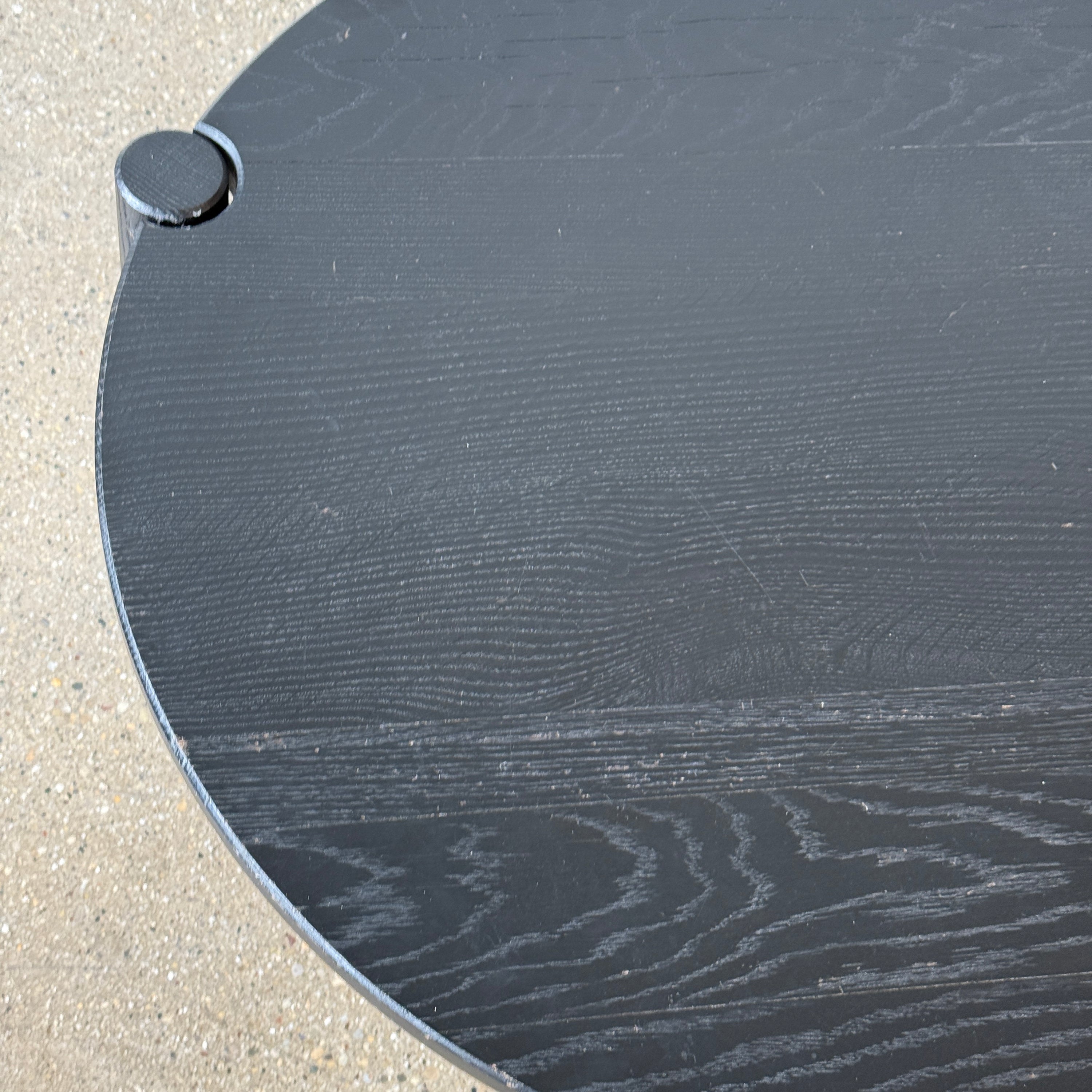 Studio Made Ebonized Circular Coffee Table