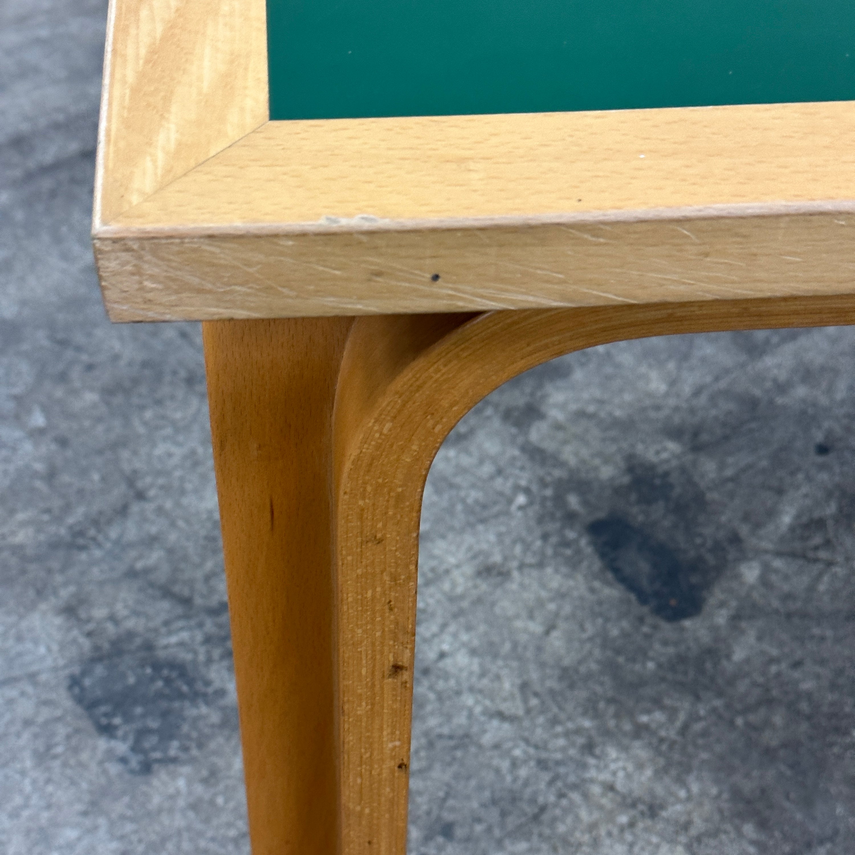Square Green Table by Rud Thygesen and Johnny Sørensen for Magnus Olesen