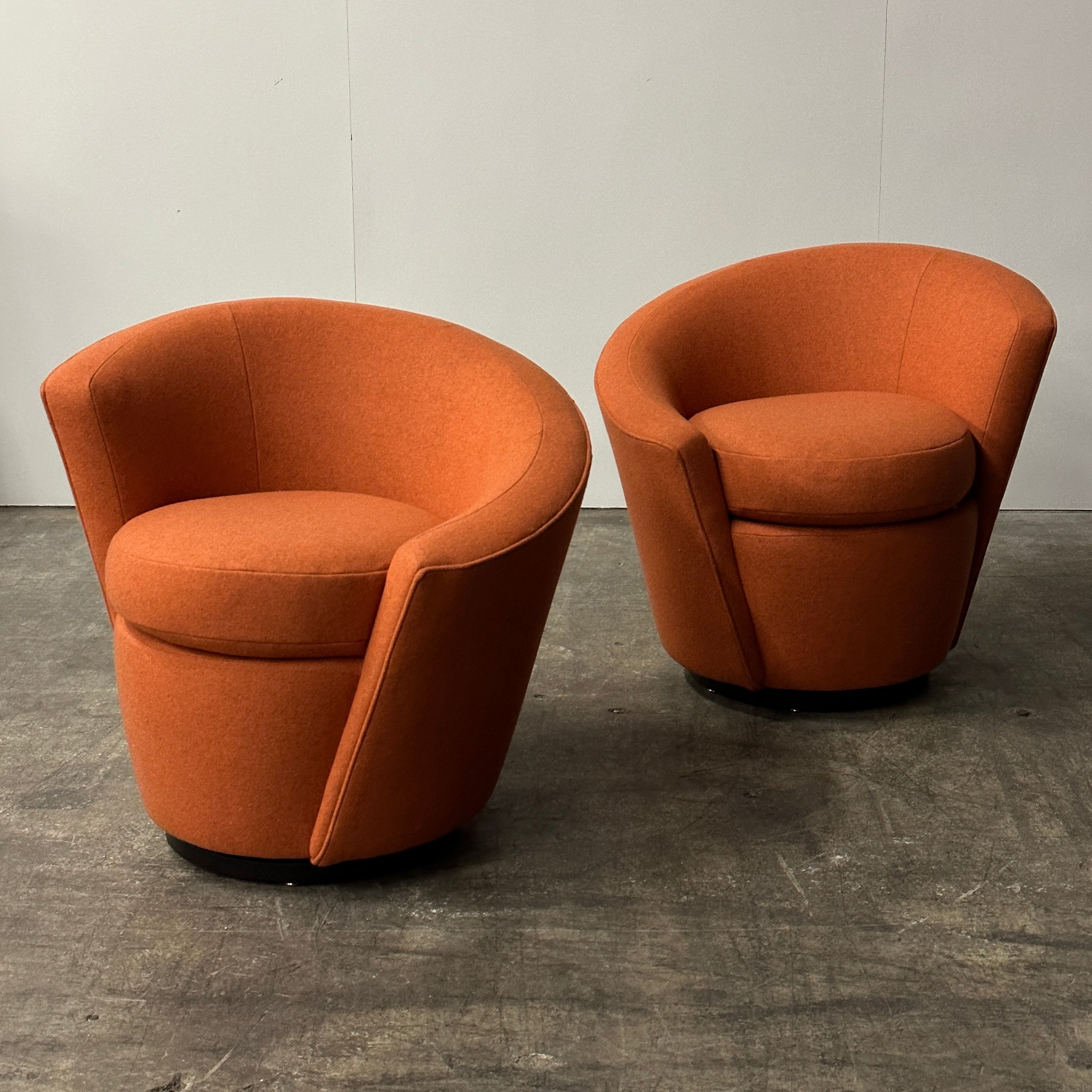 Postmodern Swivel Chairs Attributed to Preview