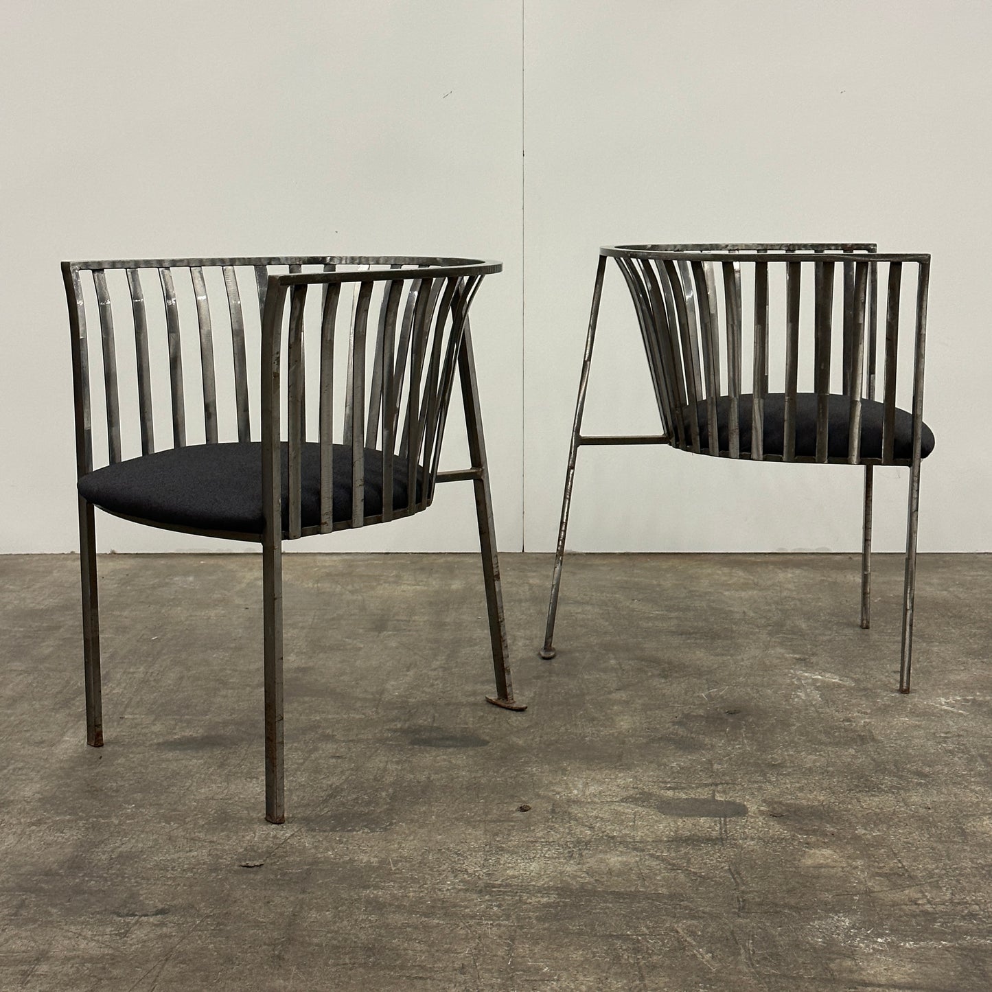 Metal Tub Chairs by Masterworks