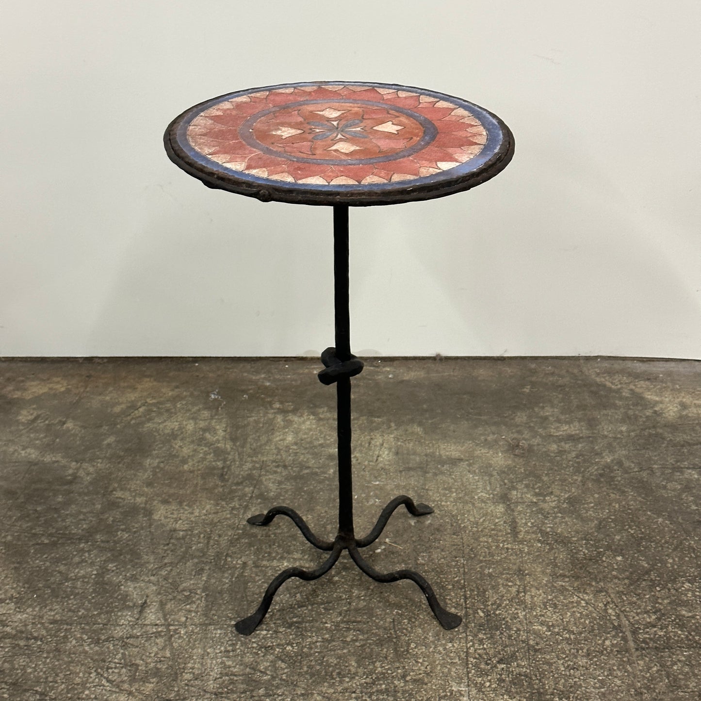 Handmade Mosaic/Iron Side Table