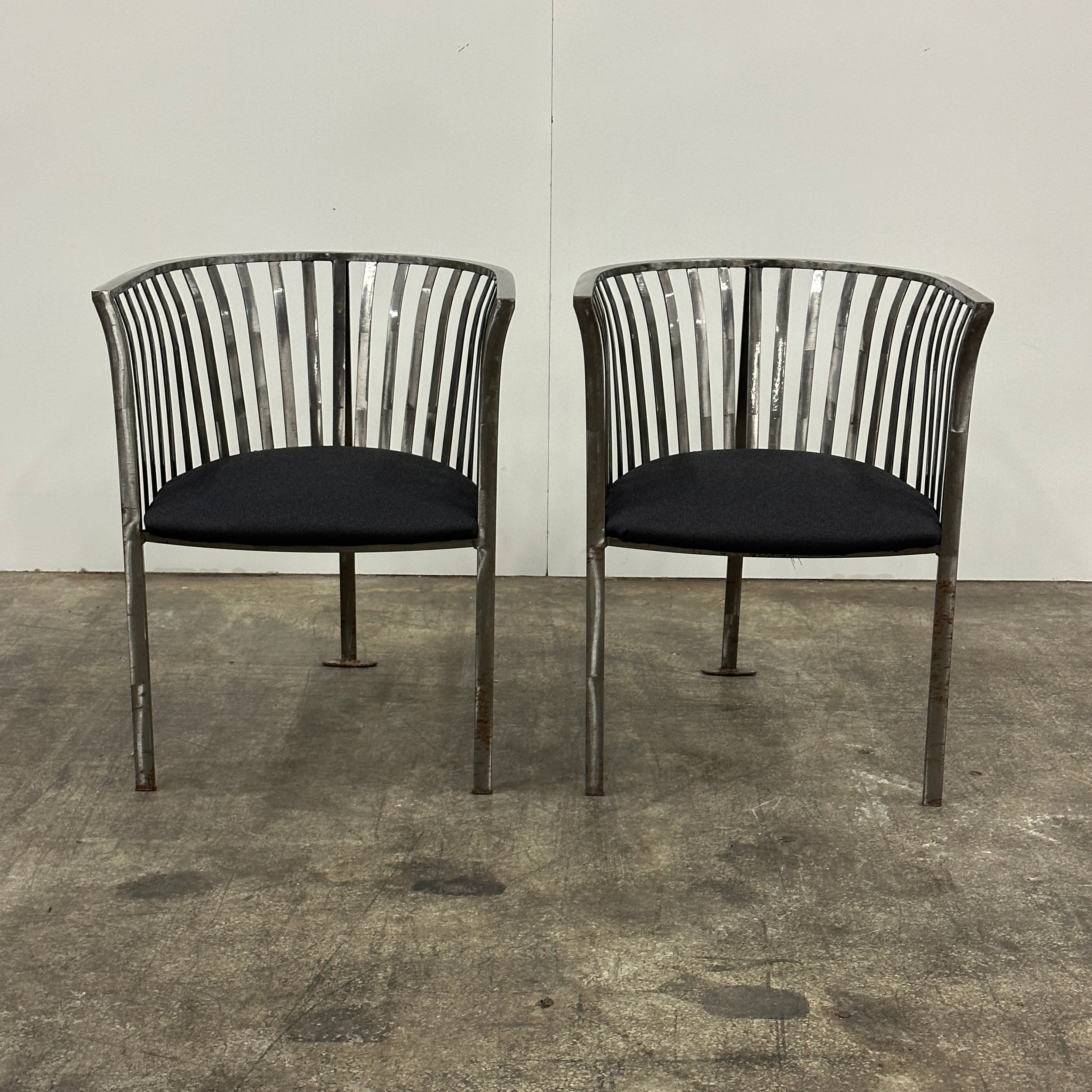 Metal Tub Chairs by Masterworks