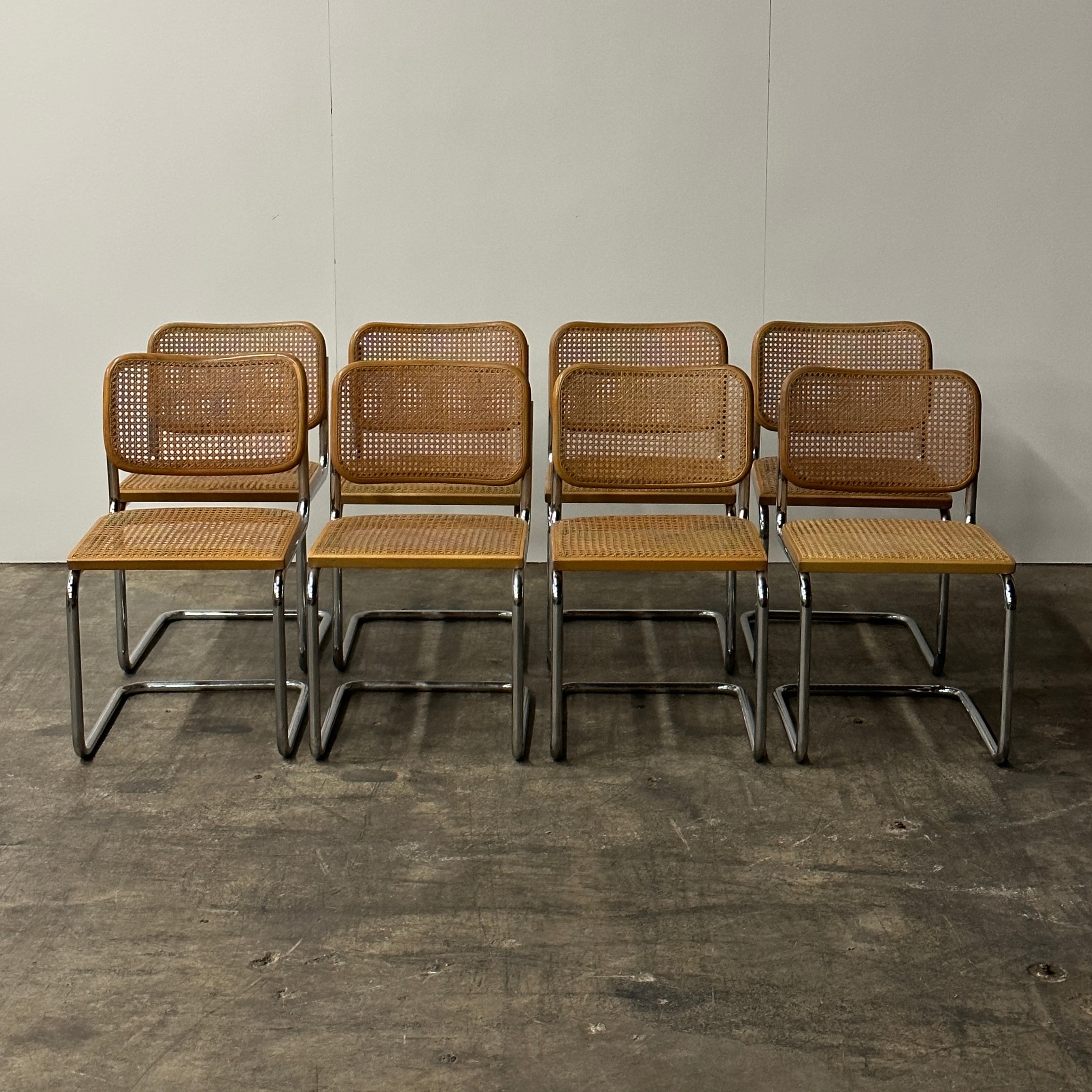B32 Cesca Chairs by Marcel Breuer for Gavina