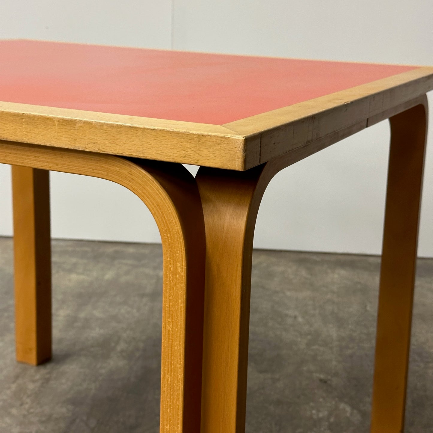 Square Orange Table by Rud Thygesen and Johnny Sørensen for Magnus Olesen