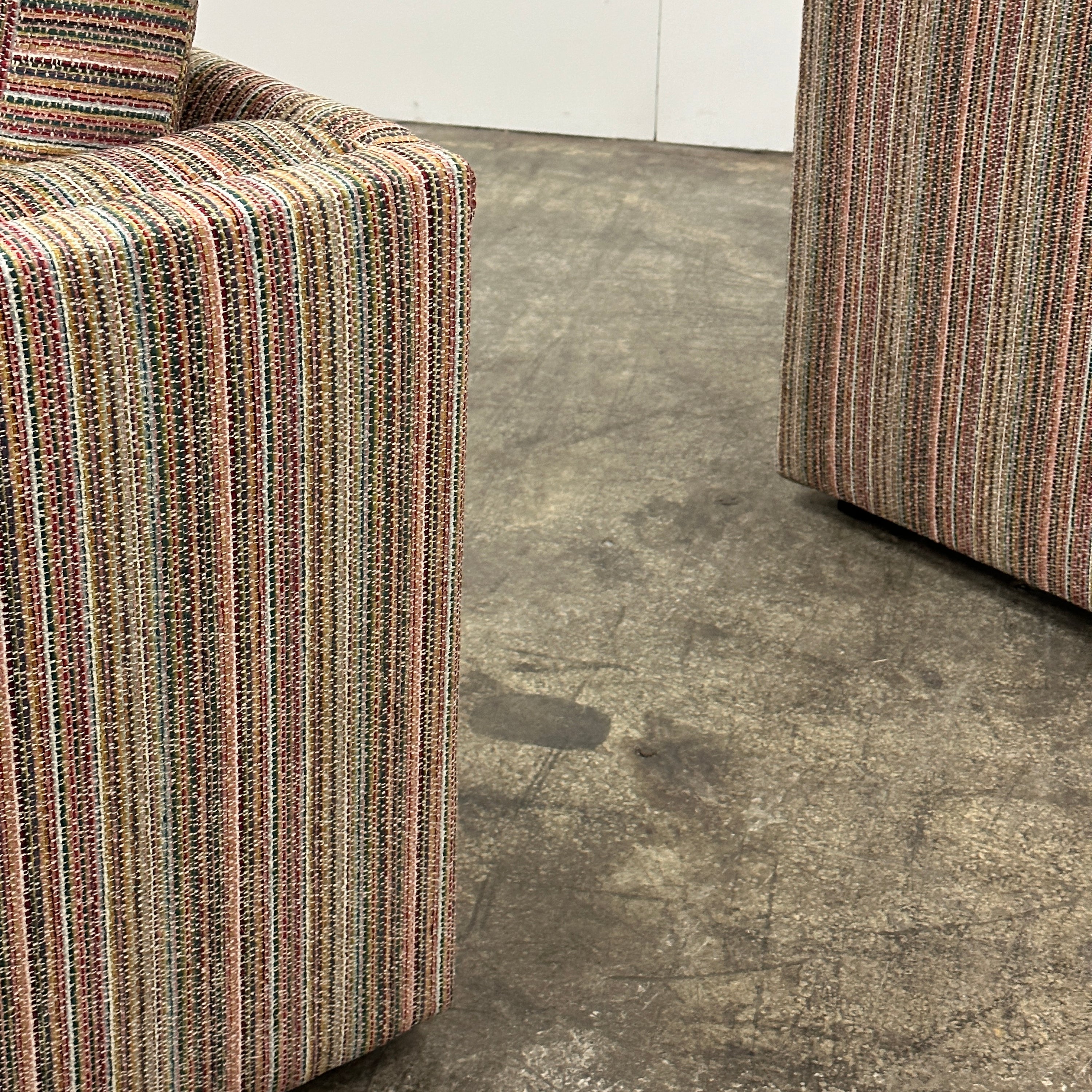 Vintage Cubic Chairs by Milo Baughman for Thayer Coggin