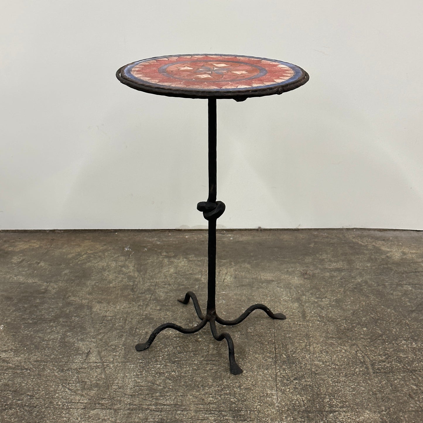 Handmade Mosaic/Iron Side Table