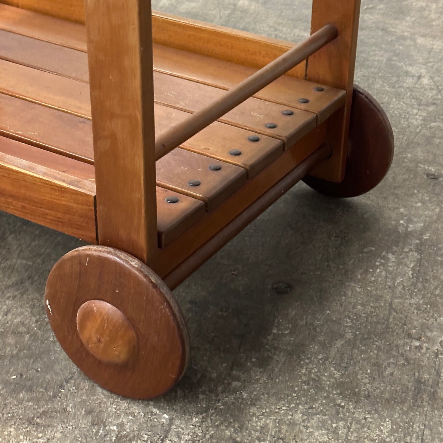 Chunky Wooden Serving Trolley