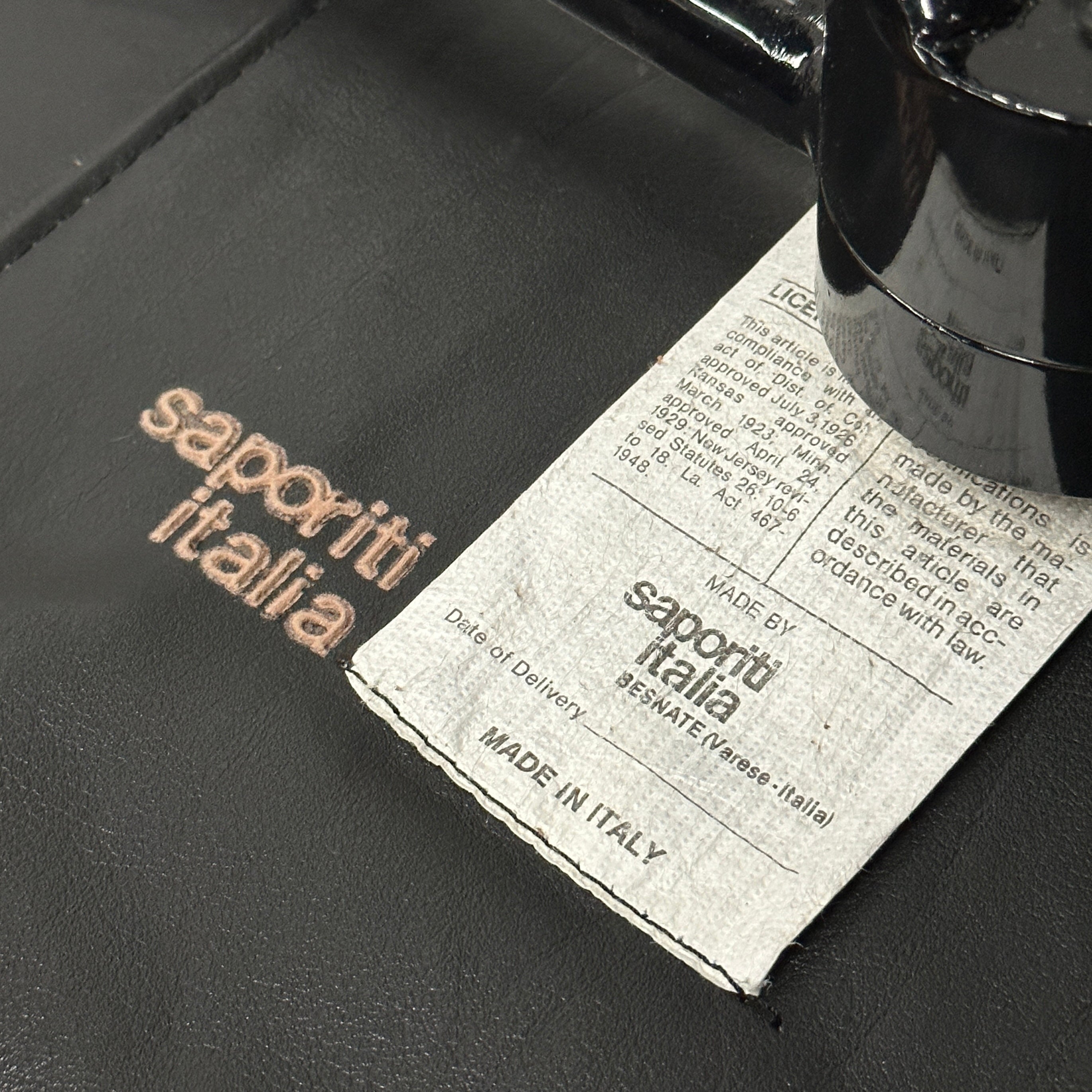 Leather Bar Stools by Alberto Salvati & Ambrogio Tresoldi for Saporiti