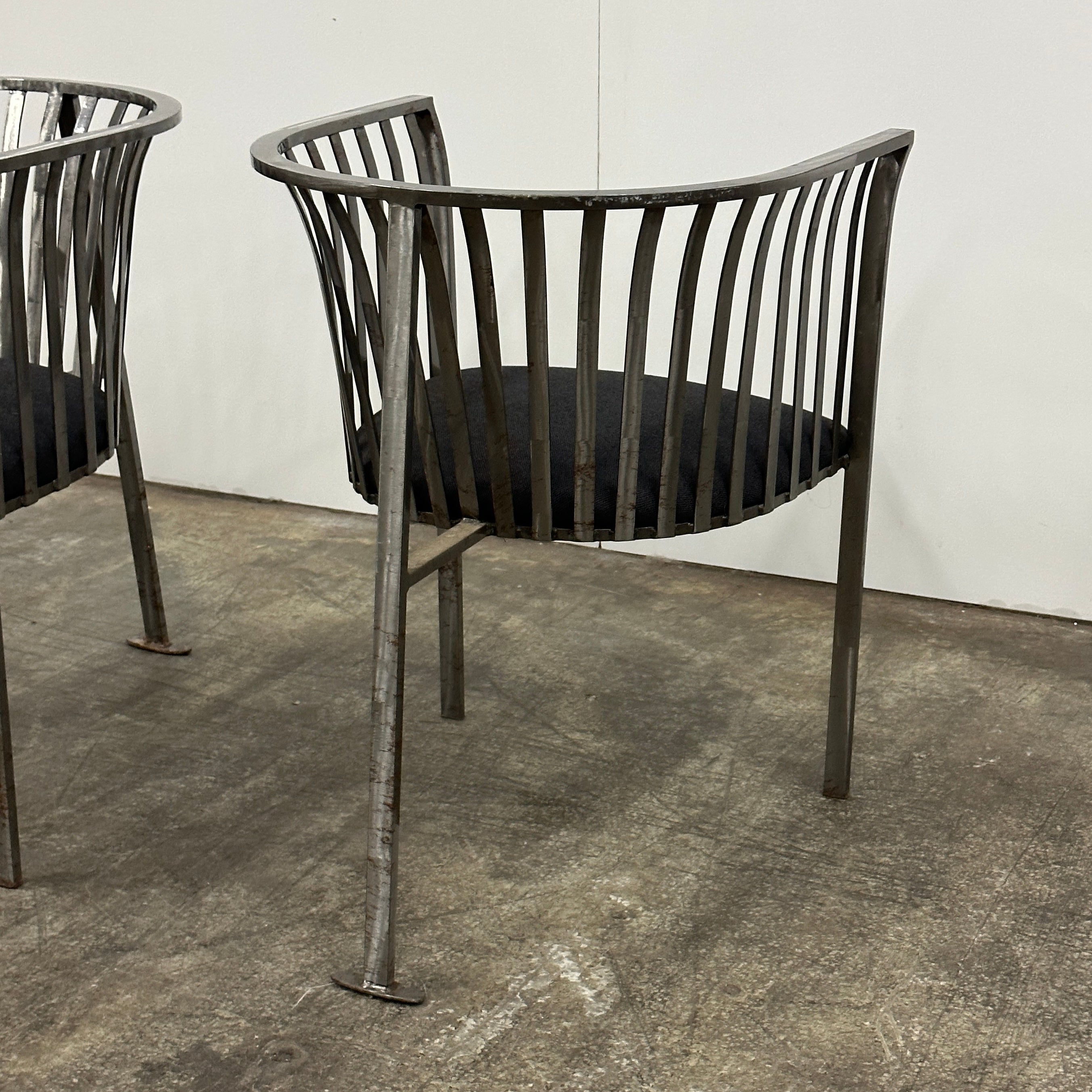 Metal Tub Chairs by Masterworks