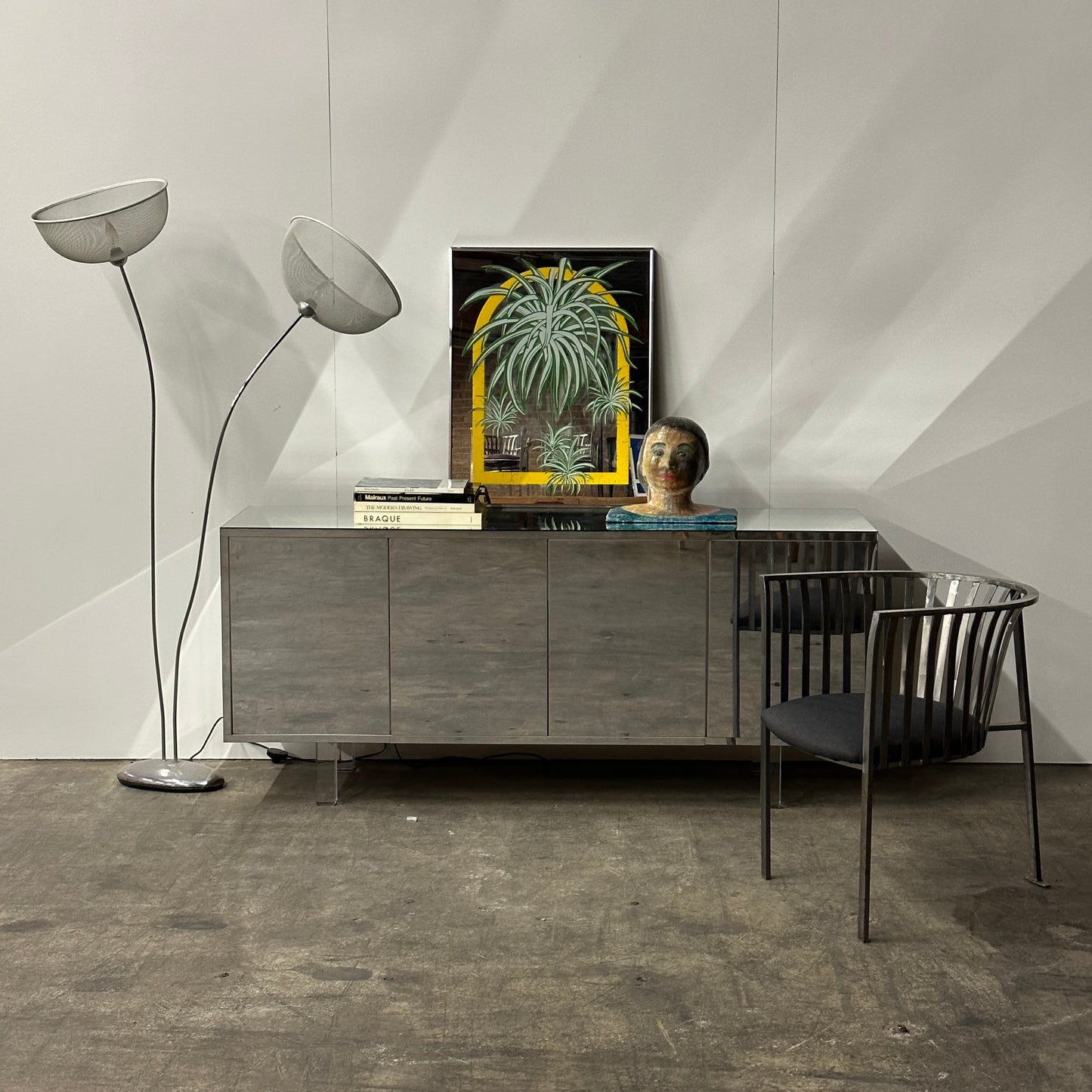 Vintage Mirror Credenza
