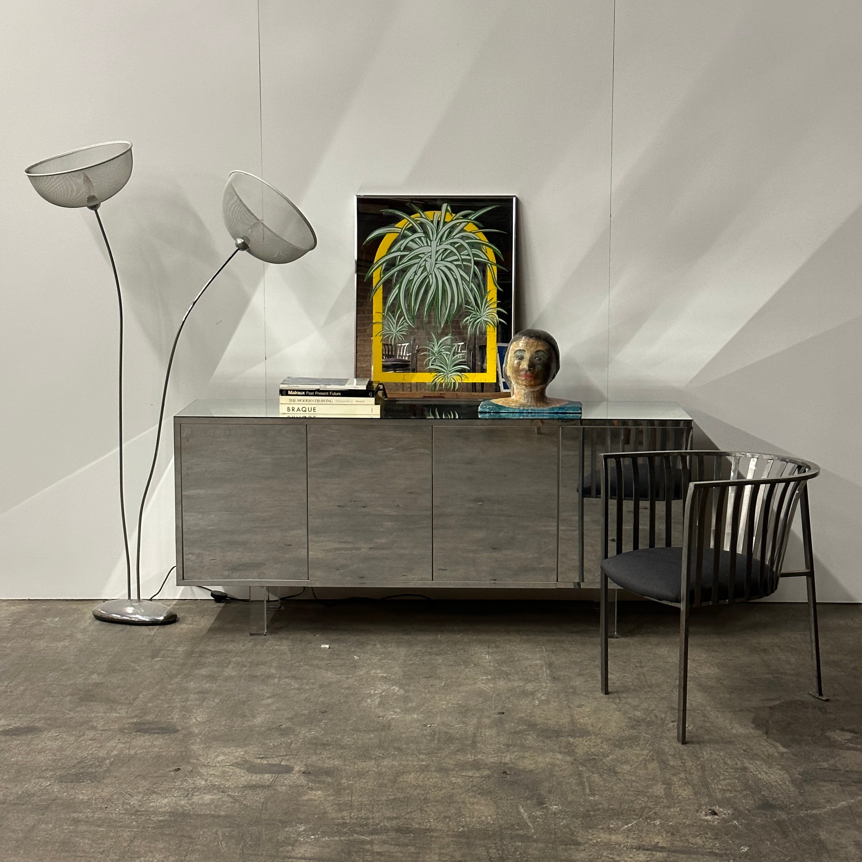 Vintage Mirror Credenza