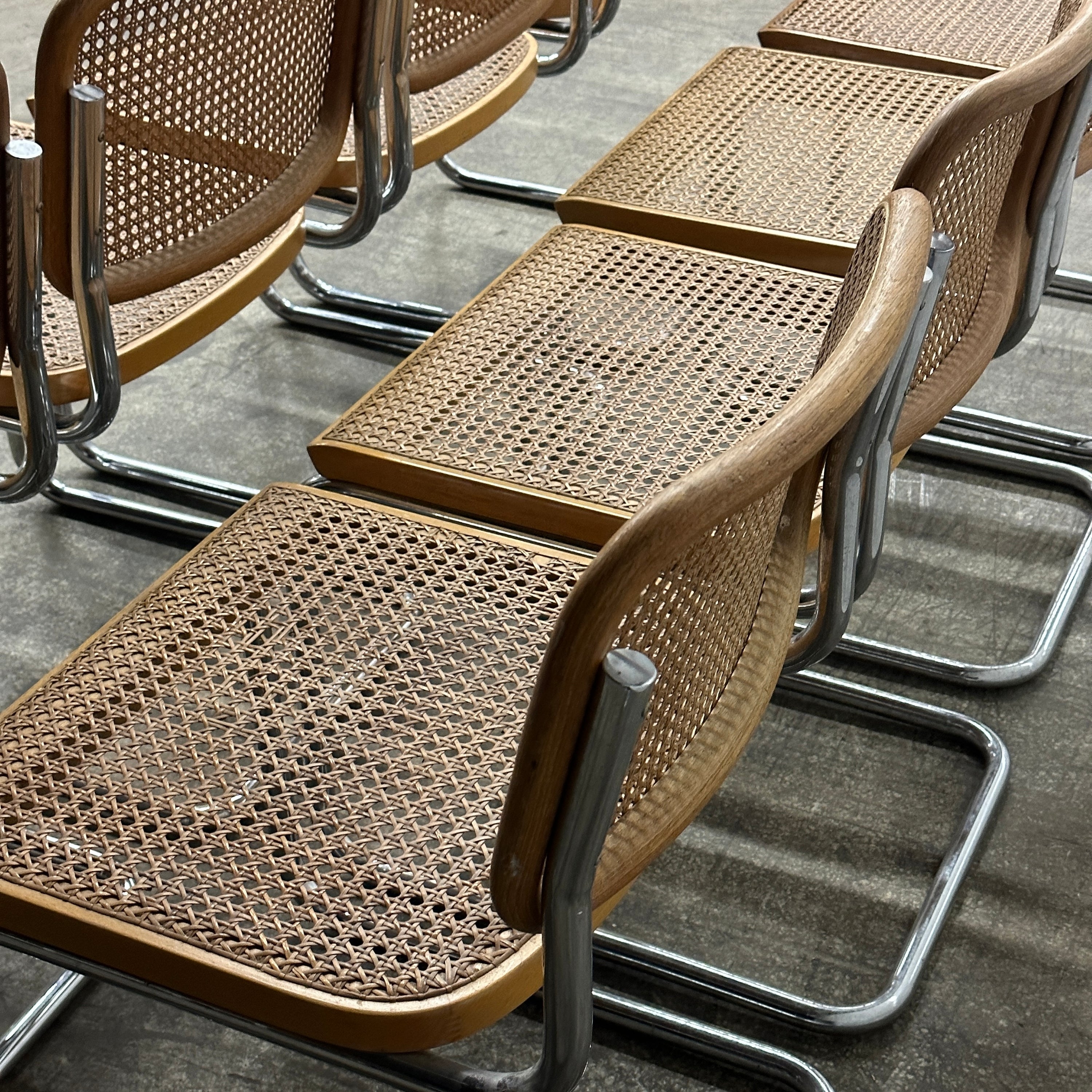 B32 Cesca Chairs by Marcel Breuer for Gavina