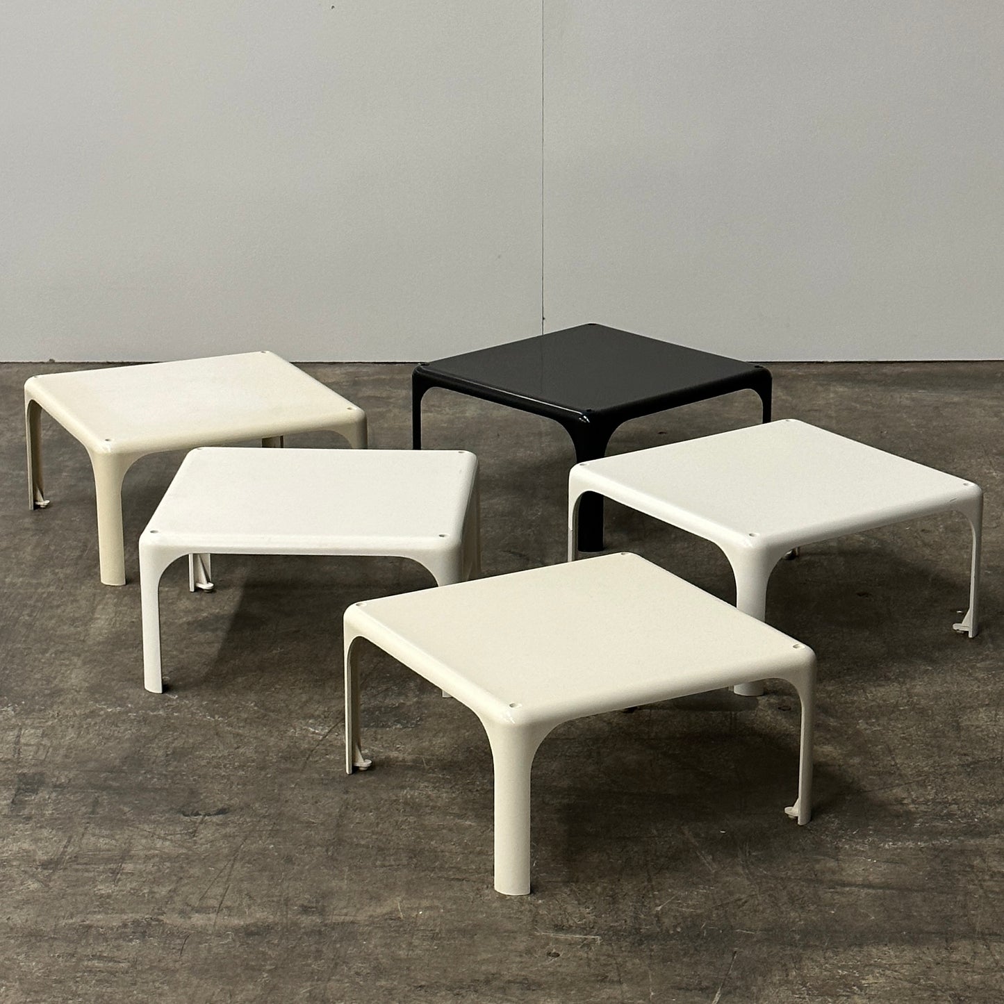 Demetrio 45 Tables by Vico Magistretti for Artemide