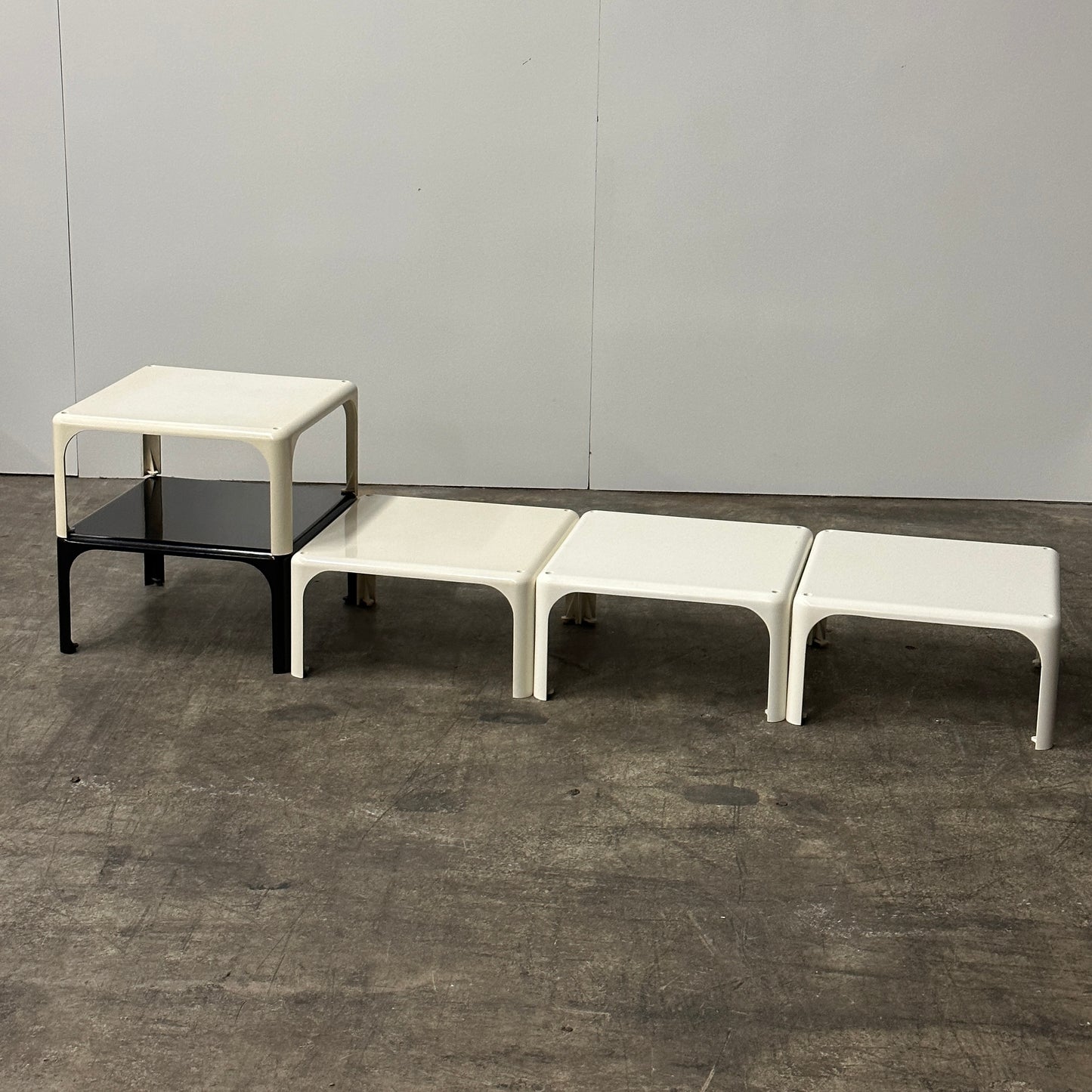 Demetrio 45 Tables by Vico Magistretti for Artemide