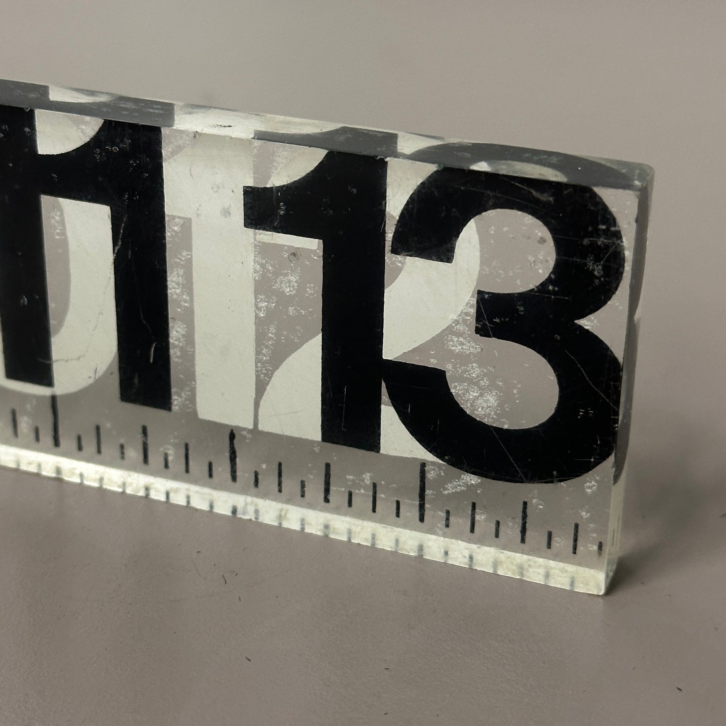 Lucite Ruler by George Nelson for Howard Miller