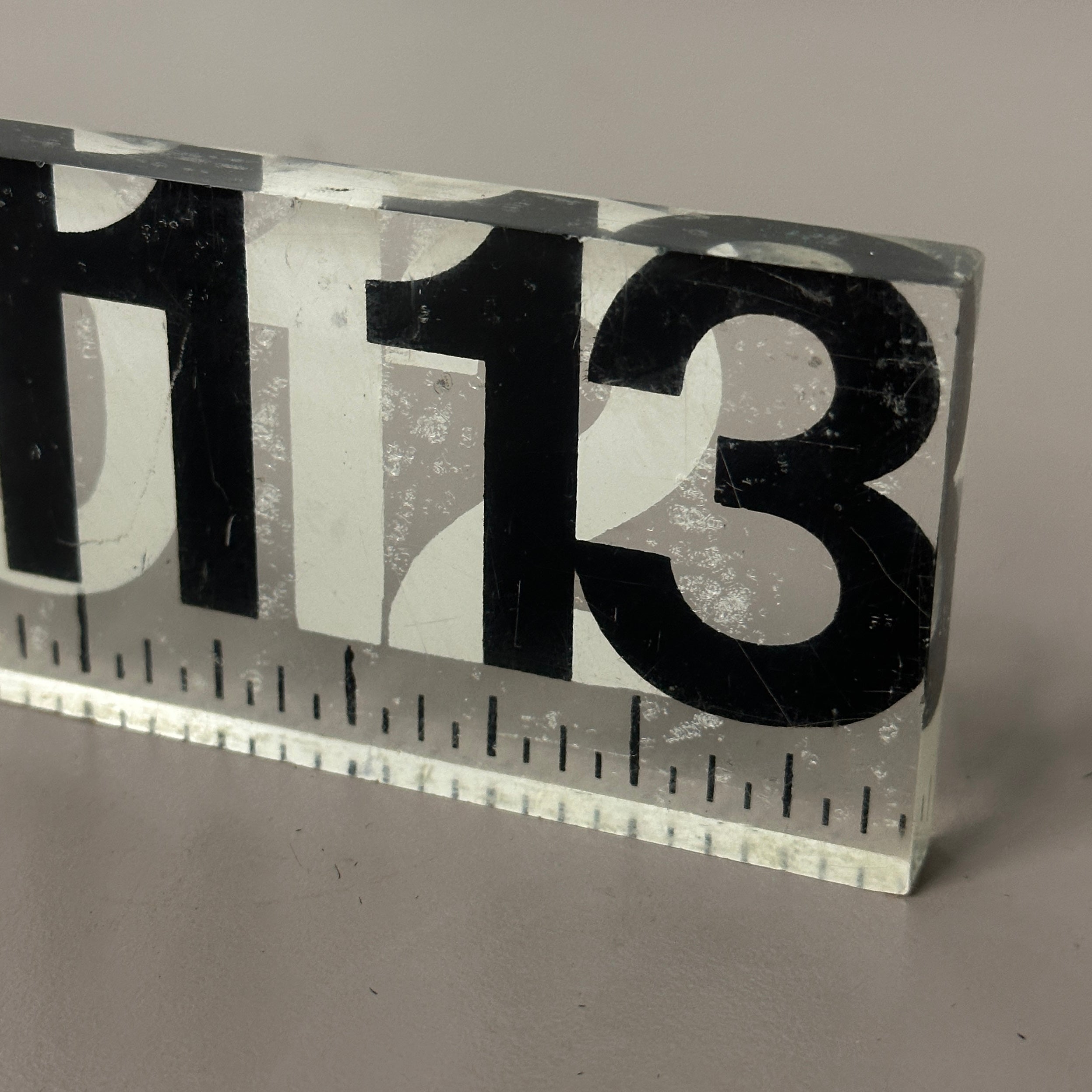 Lucite Ruler by George Nelson for Howard Miller