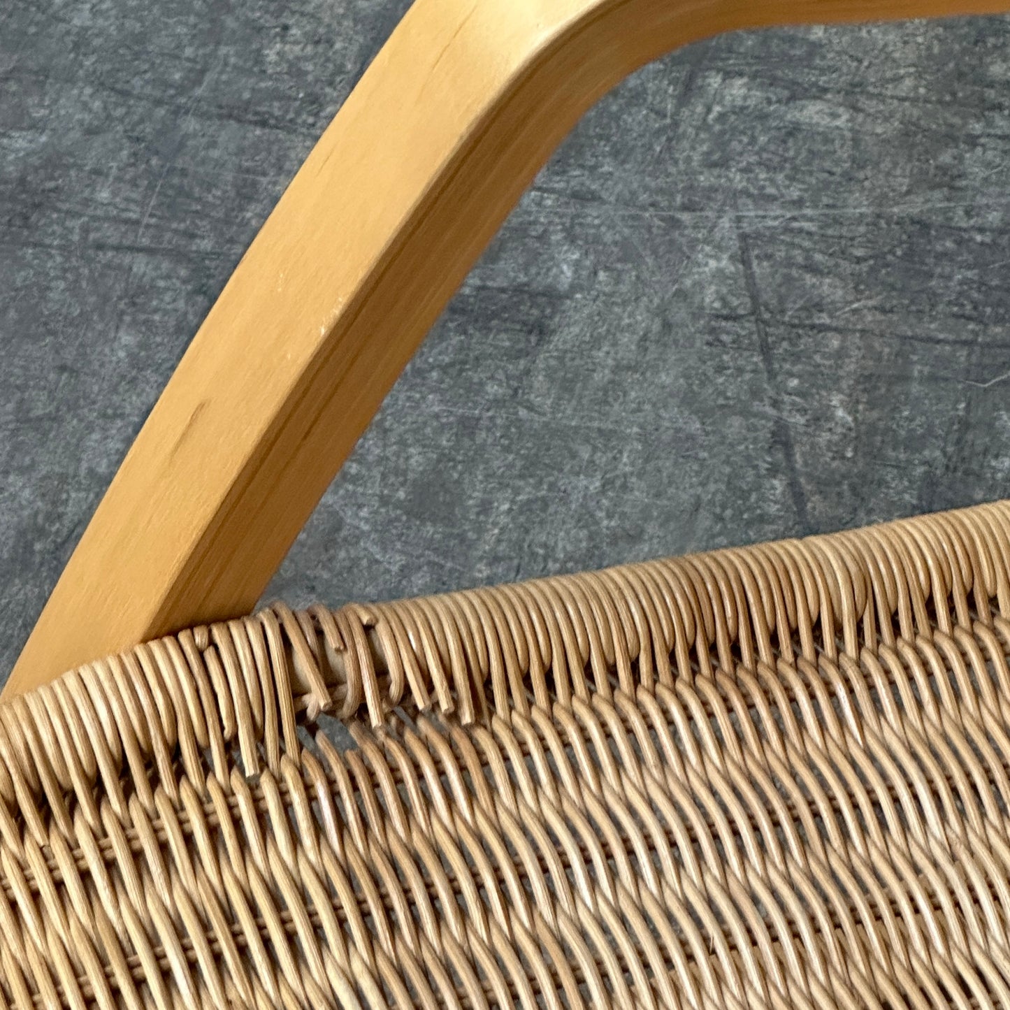 Vintage Bentwood Wicker Chair by Ikea