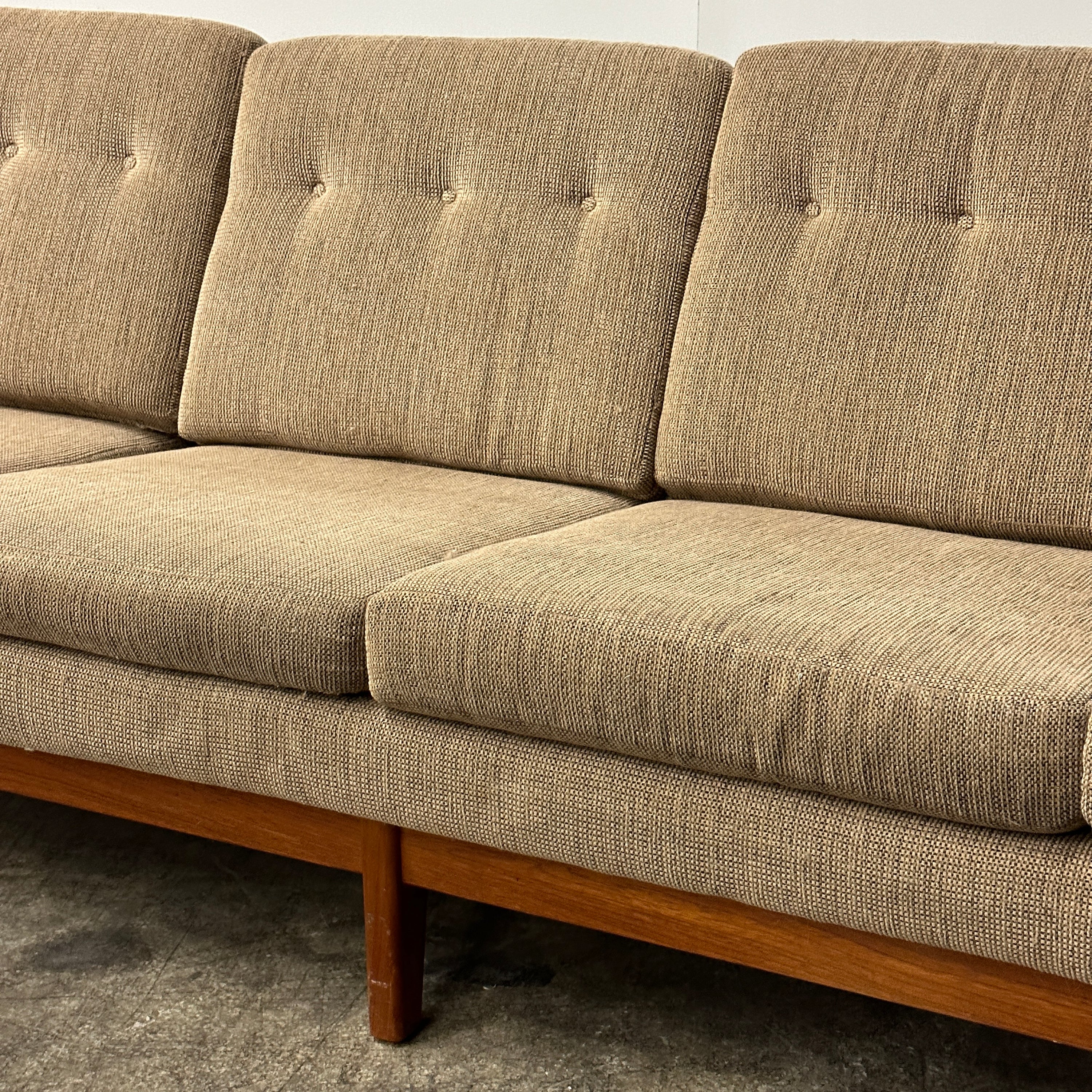Vintage Teak 4-Seater Sofa by R. Huber