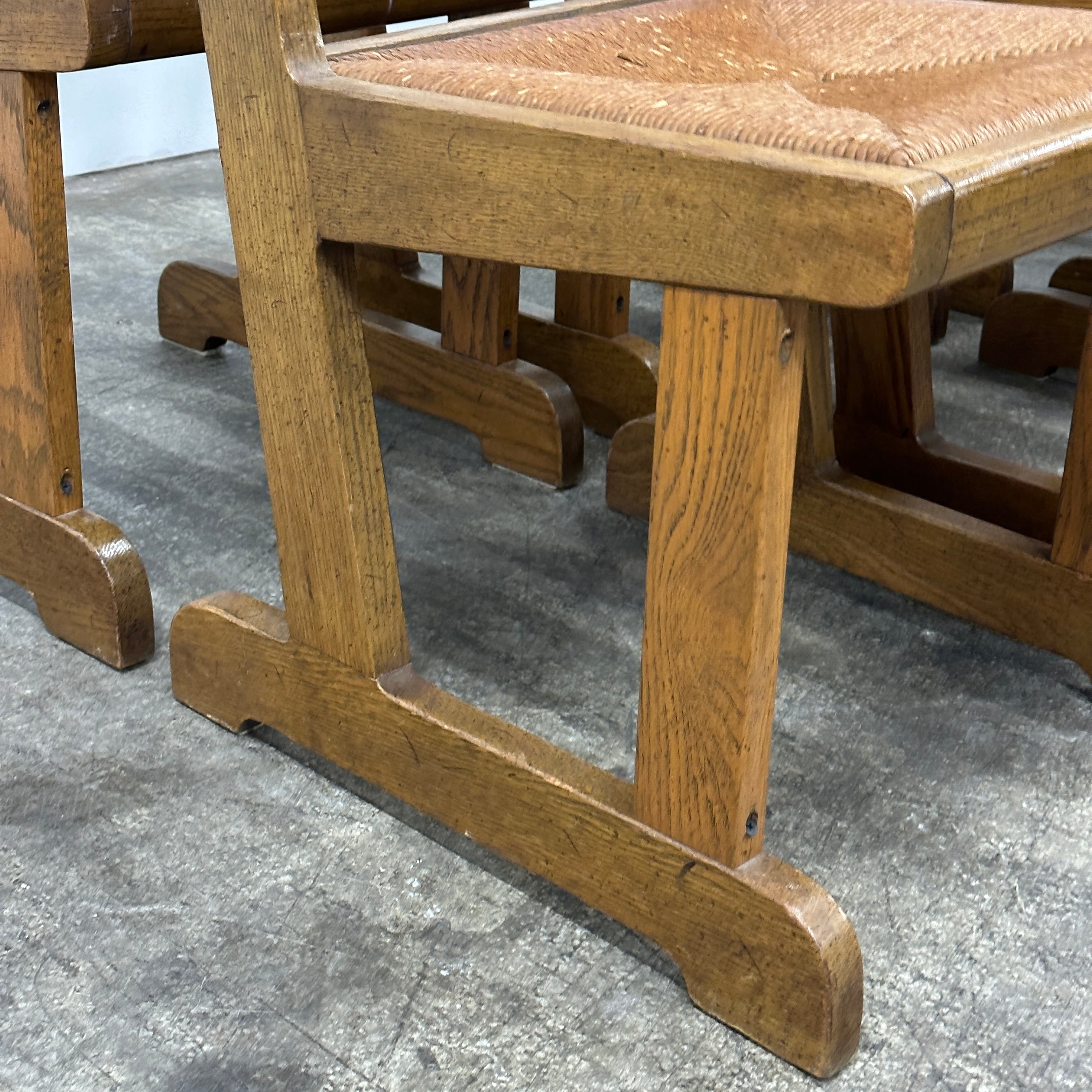 Oak/Rush Dining Chairs