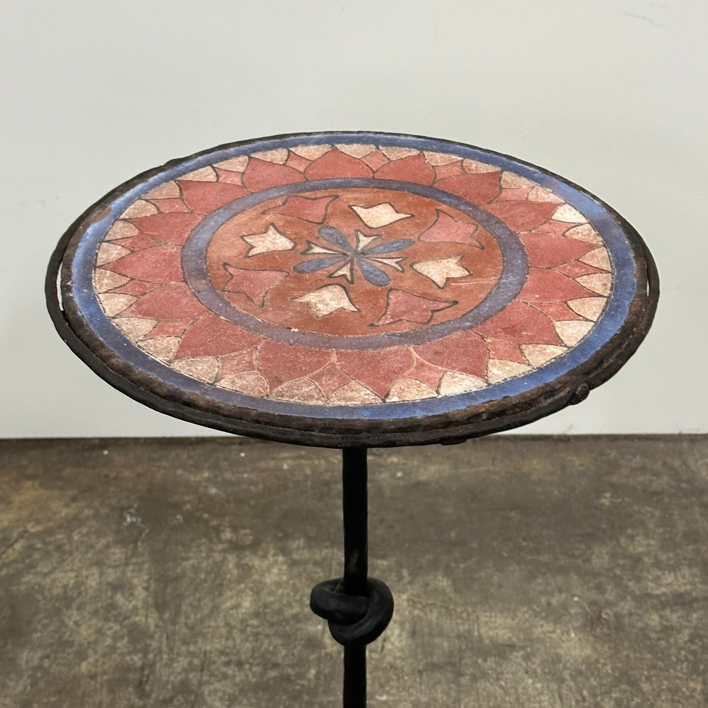 Handmade Mosaic/Iron Side Table