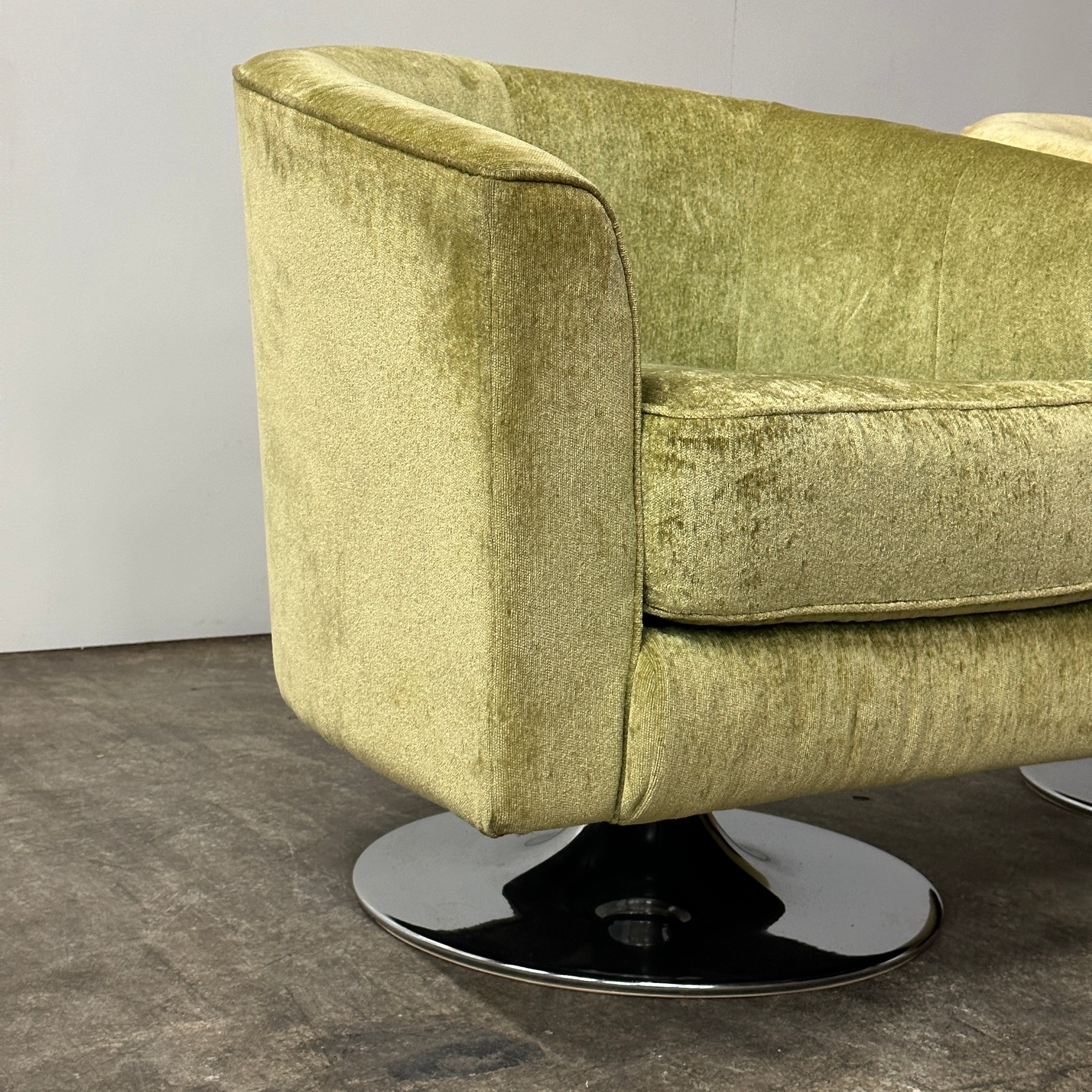 Mid Century Chrome Tulip Chairs