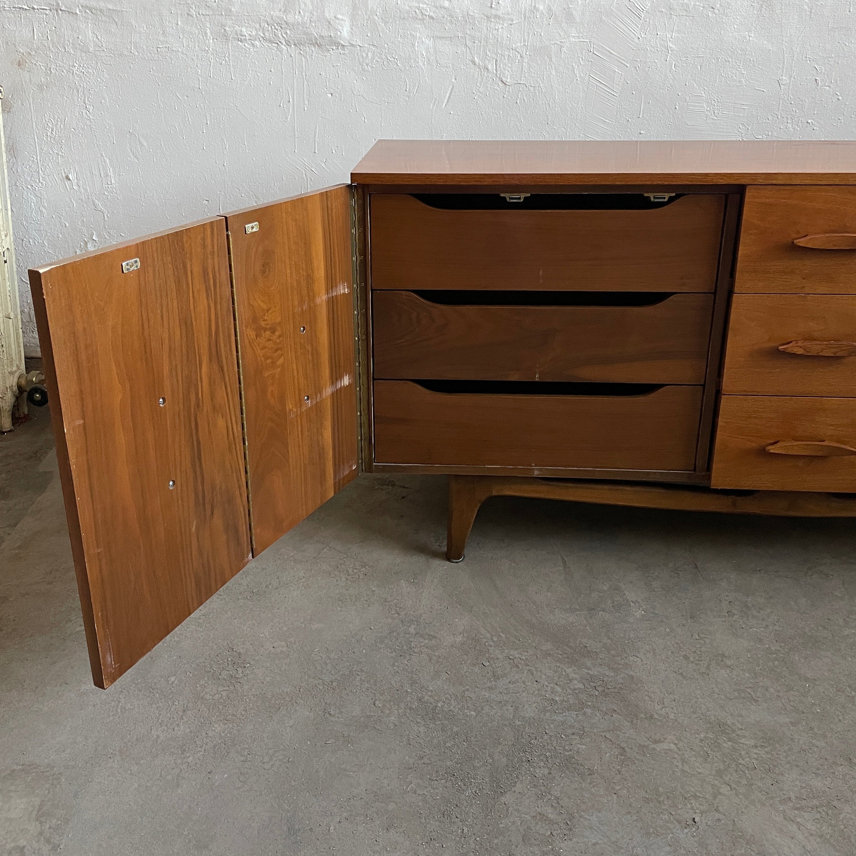 Danish Walnut Lowboy/Credenza