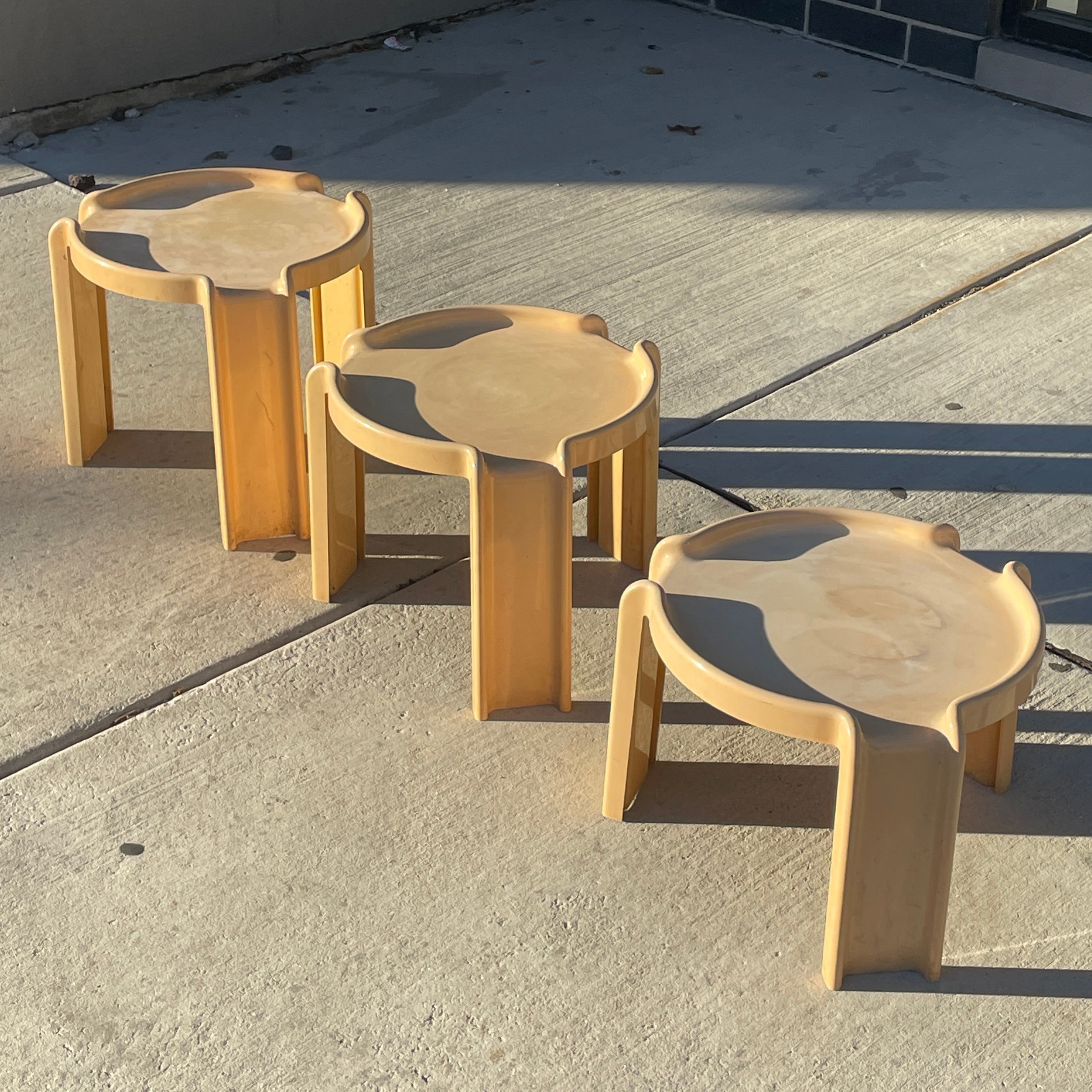 Nesting Tables by Giotto Stoppino for Kartell
