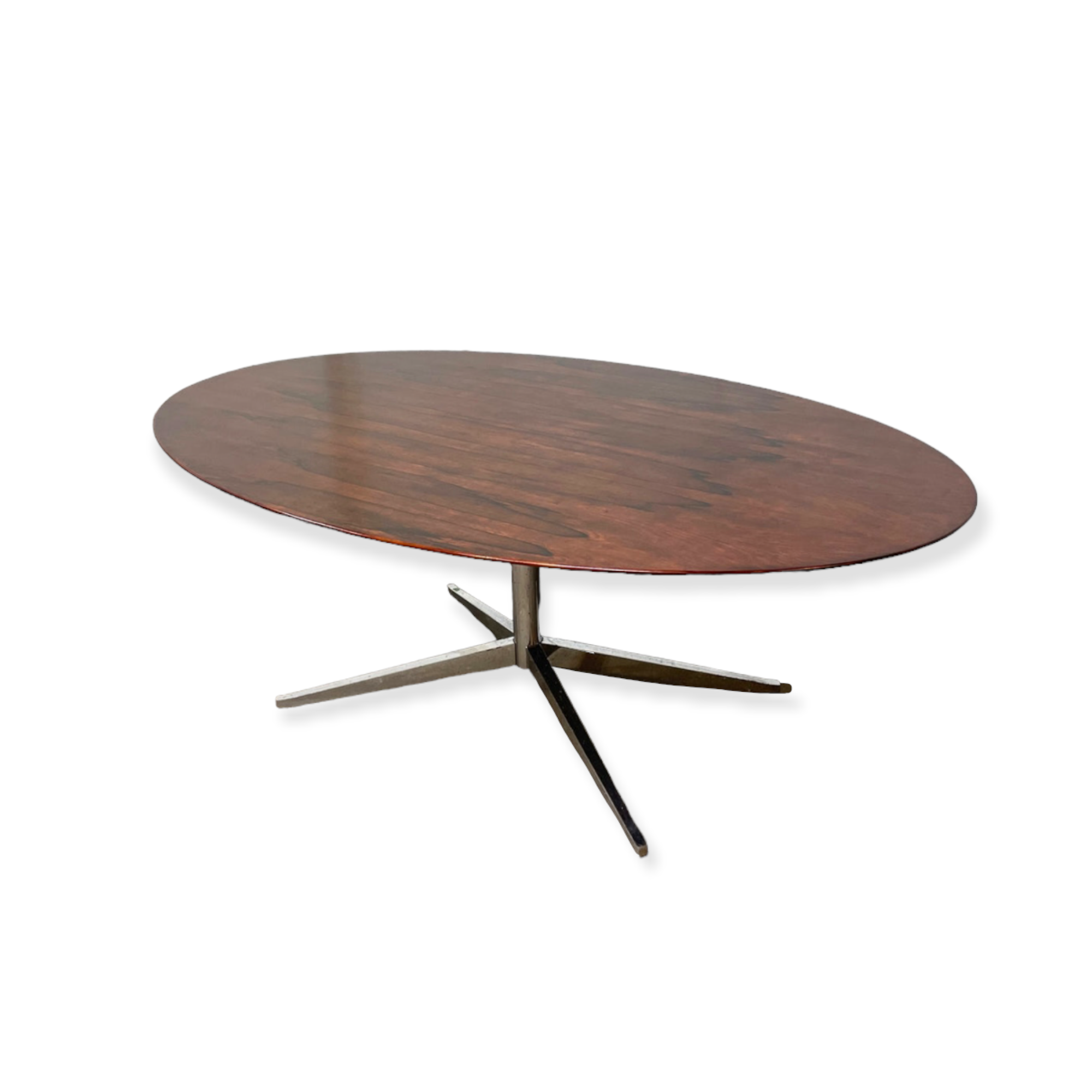 Florence Knoll Brazilian Rosewood Elliptical Dining Table/Desk