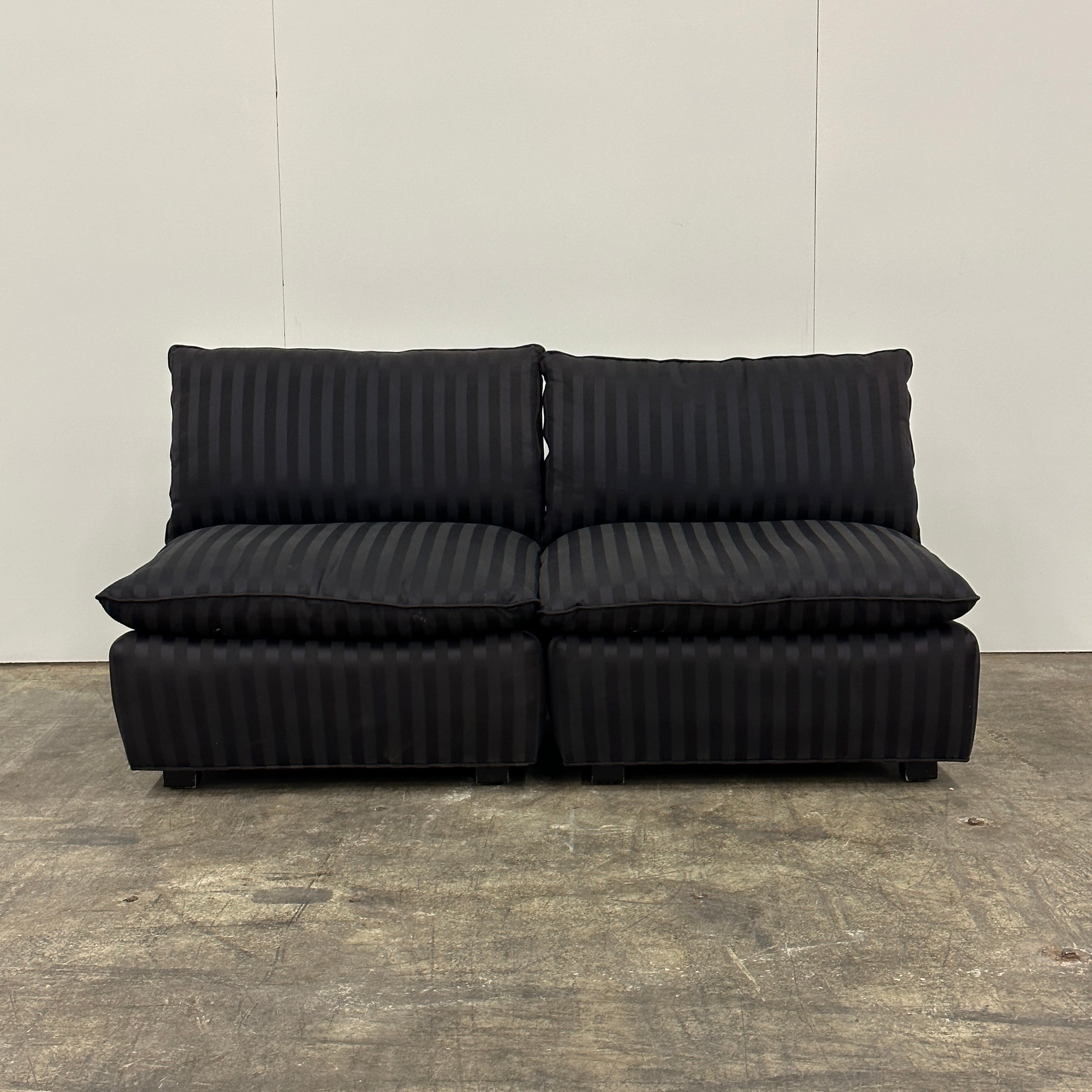Postmodern Modular Slipper Chairs/Loveseat