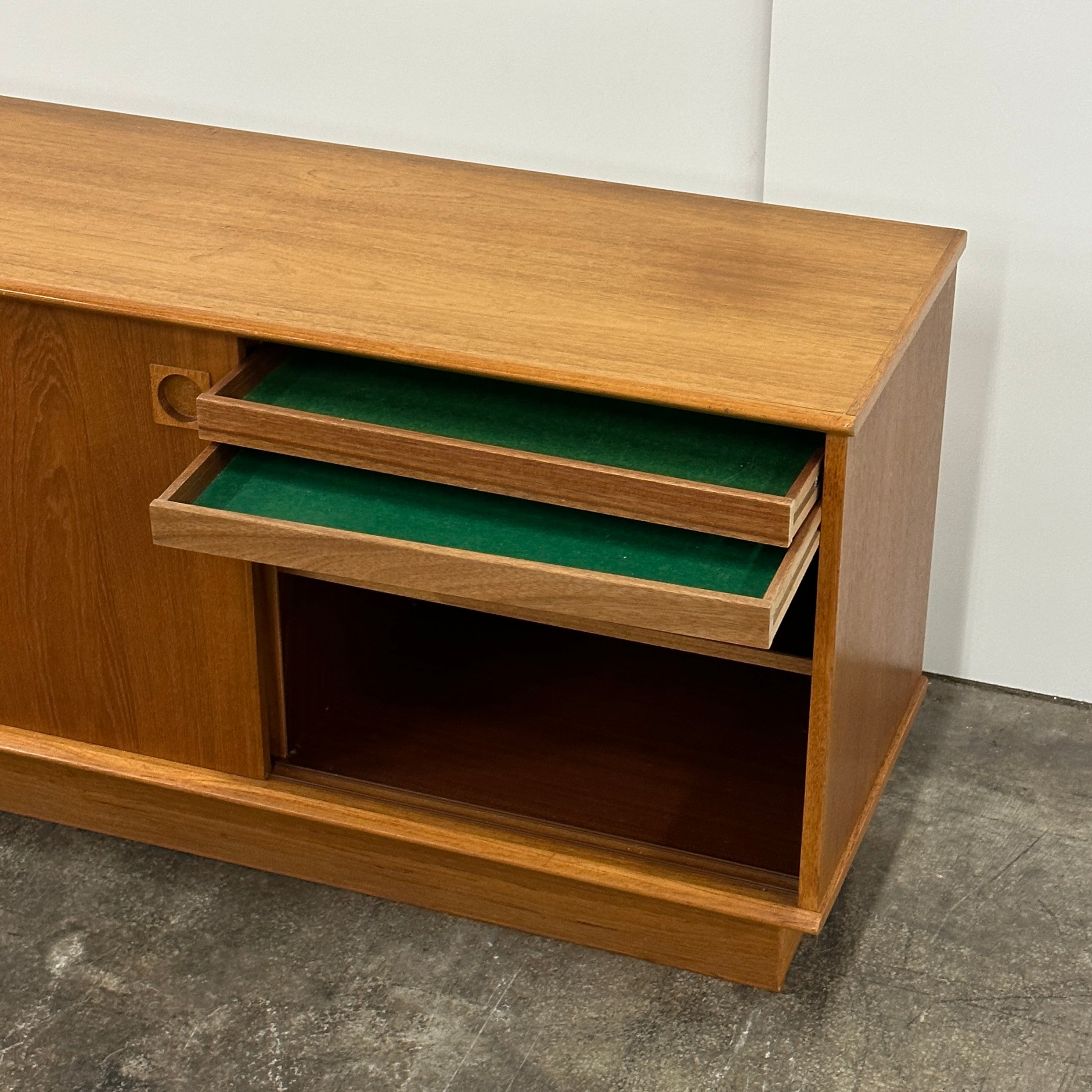 Vintage Teak Credenza by Dyrlund