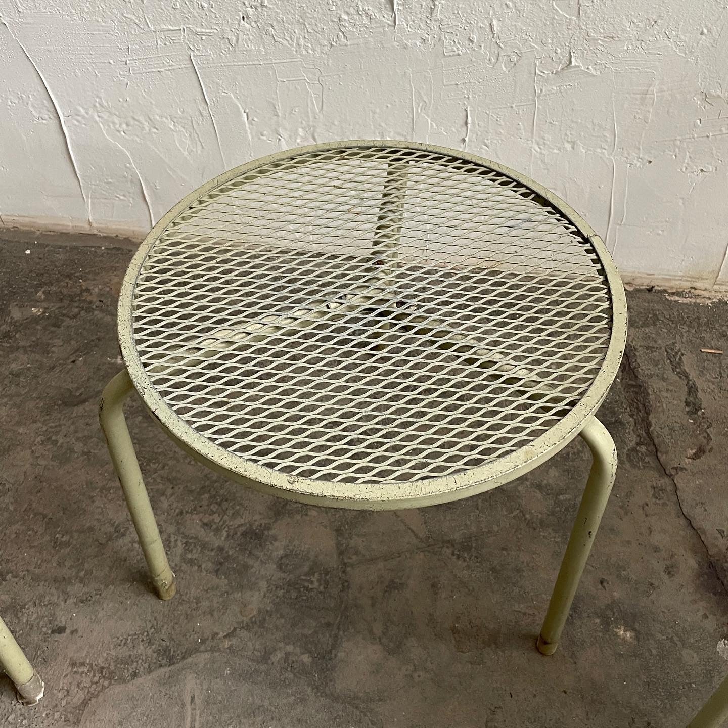 Outdoor Green Cord Rope Chairs + Side Table (Set)