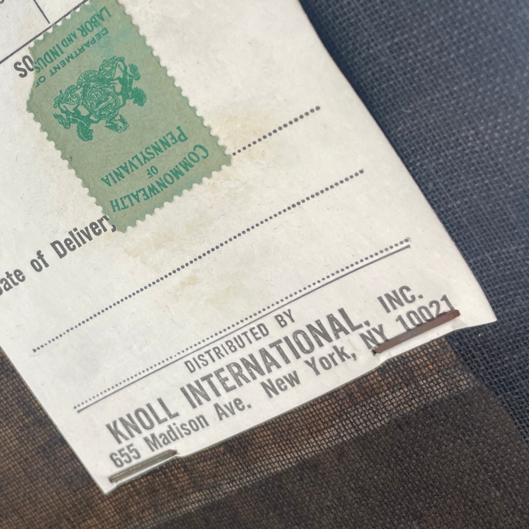 Knoll Cesca Chairs in Plaid Upholstery