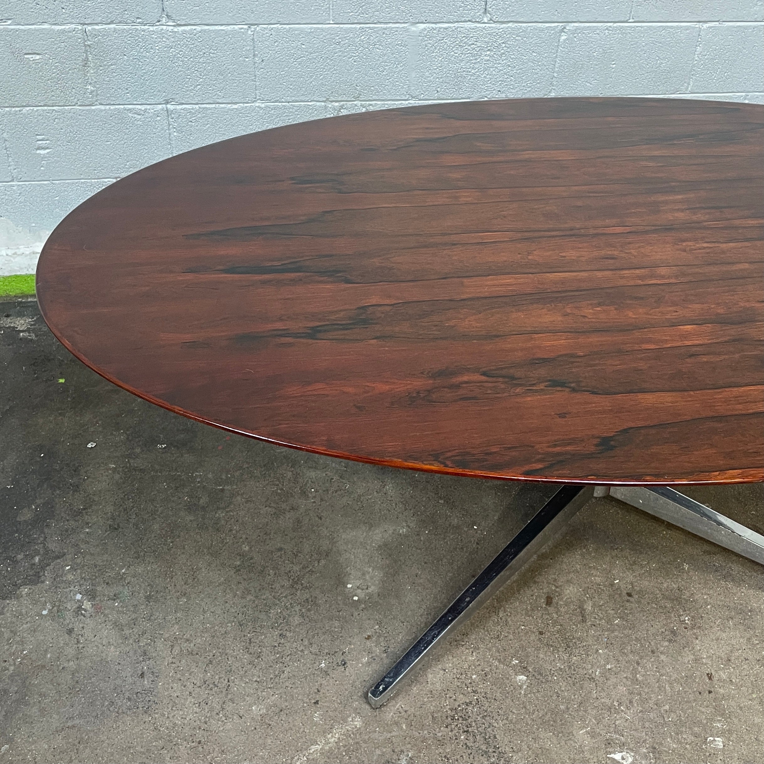 Florence Knoll Brazilian Rosewood Elliptical Dining Table/Desk
