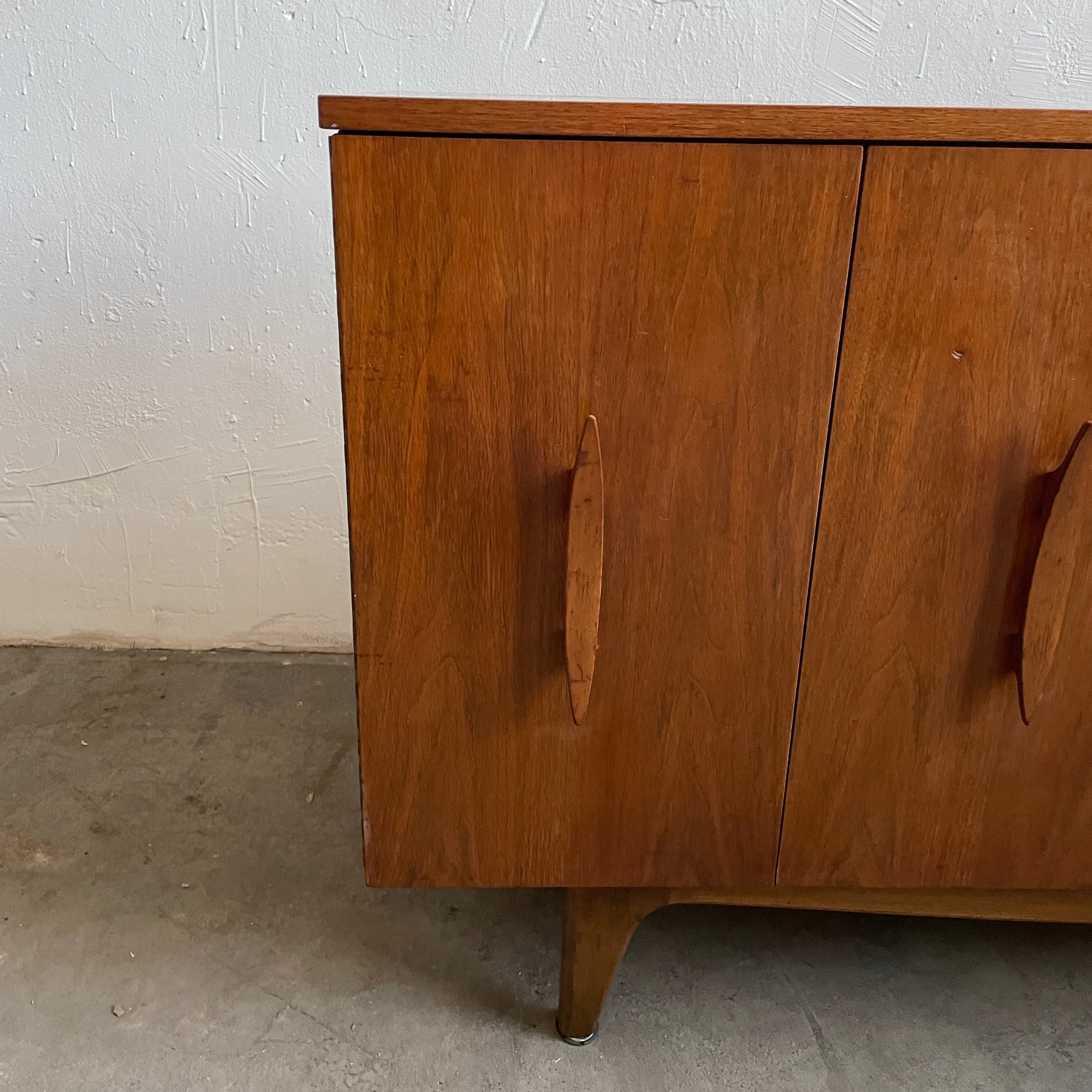 Danish Walnut Lowboy/Credenza