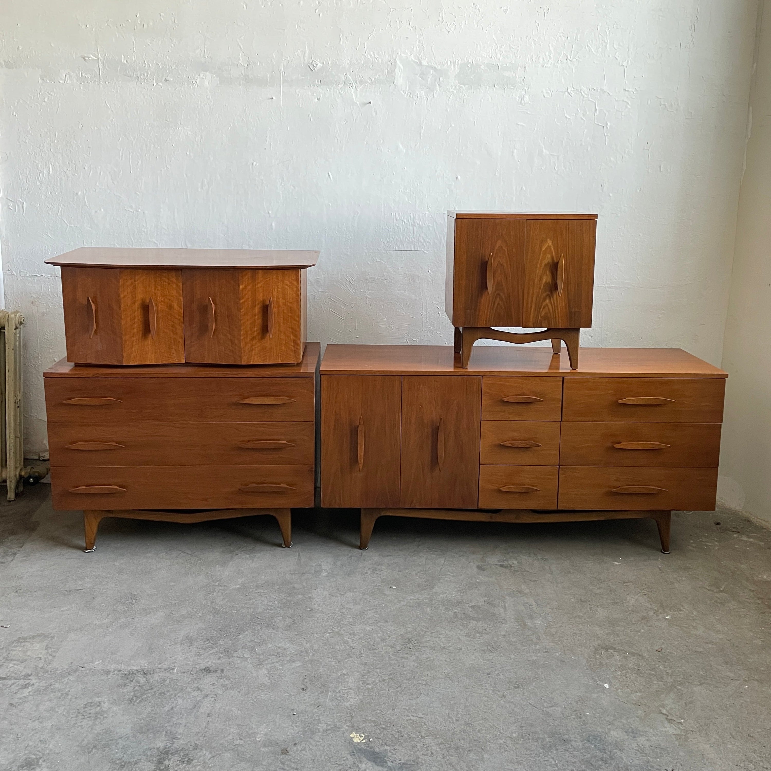 Danish Walnut Lowboy/Credenza