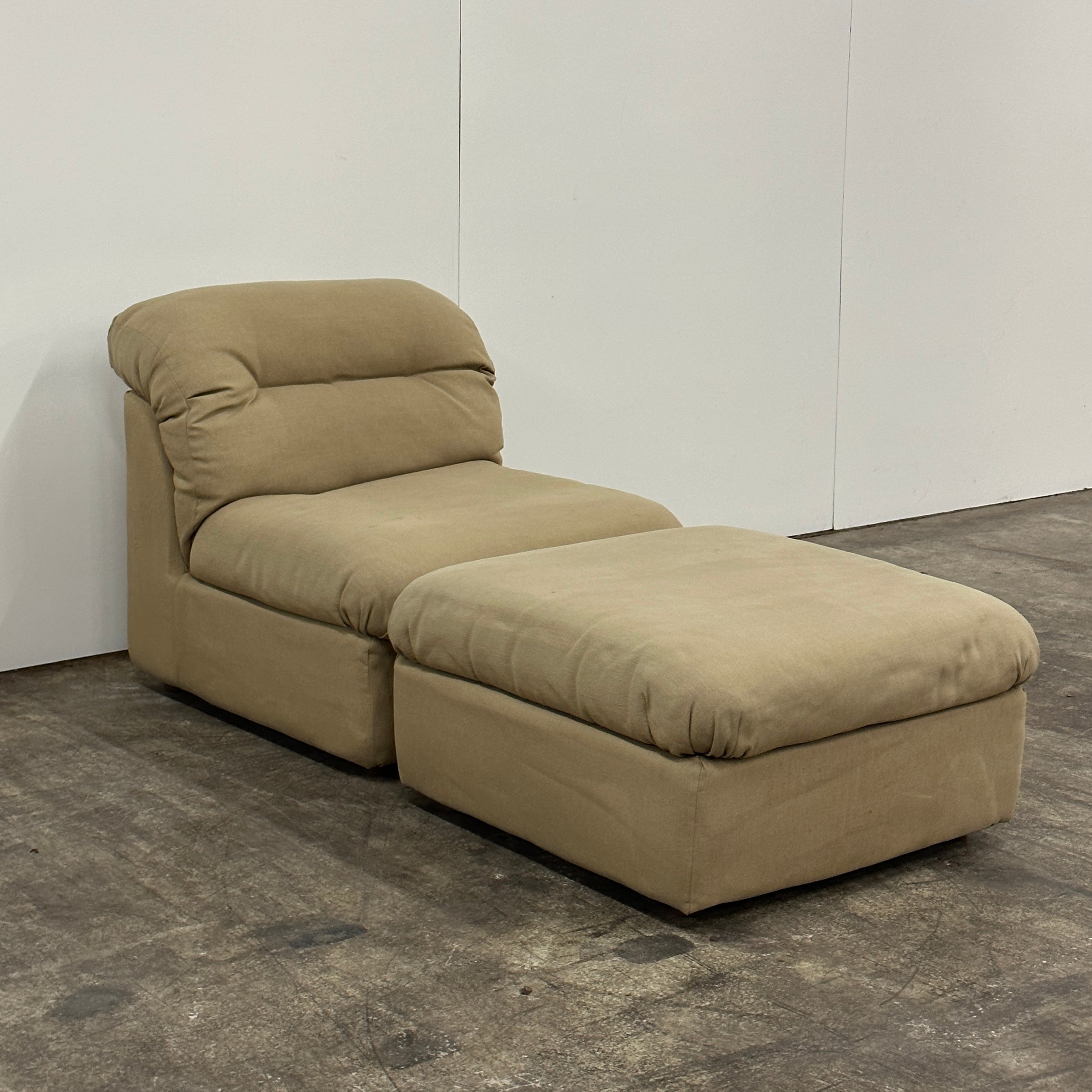 Postmodern Lounge Chair + Ottoman