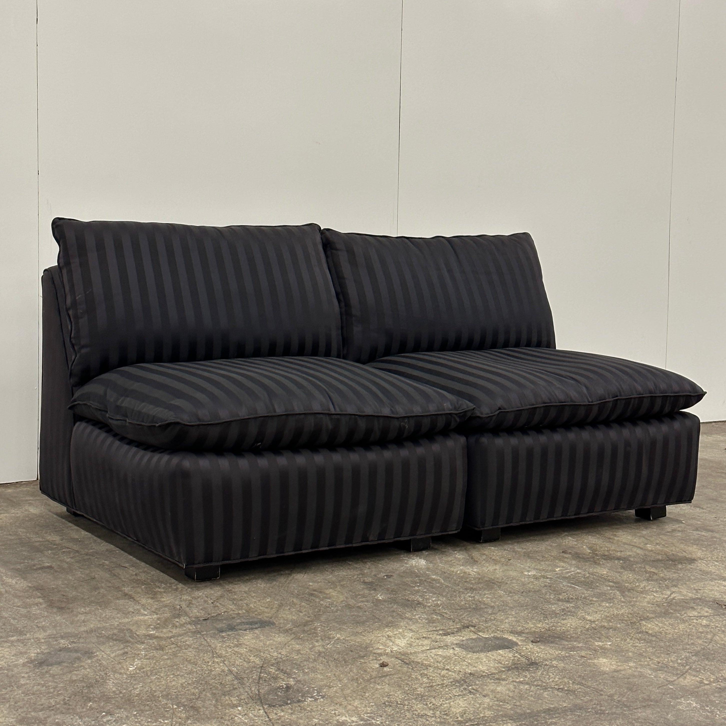 Postmodern Modular Slipper Chairs/Loveseat