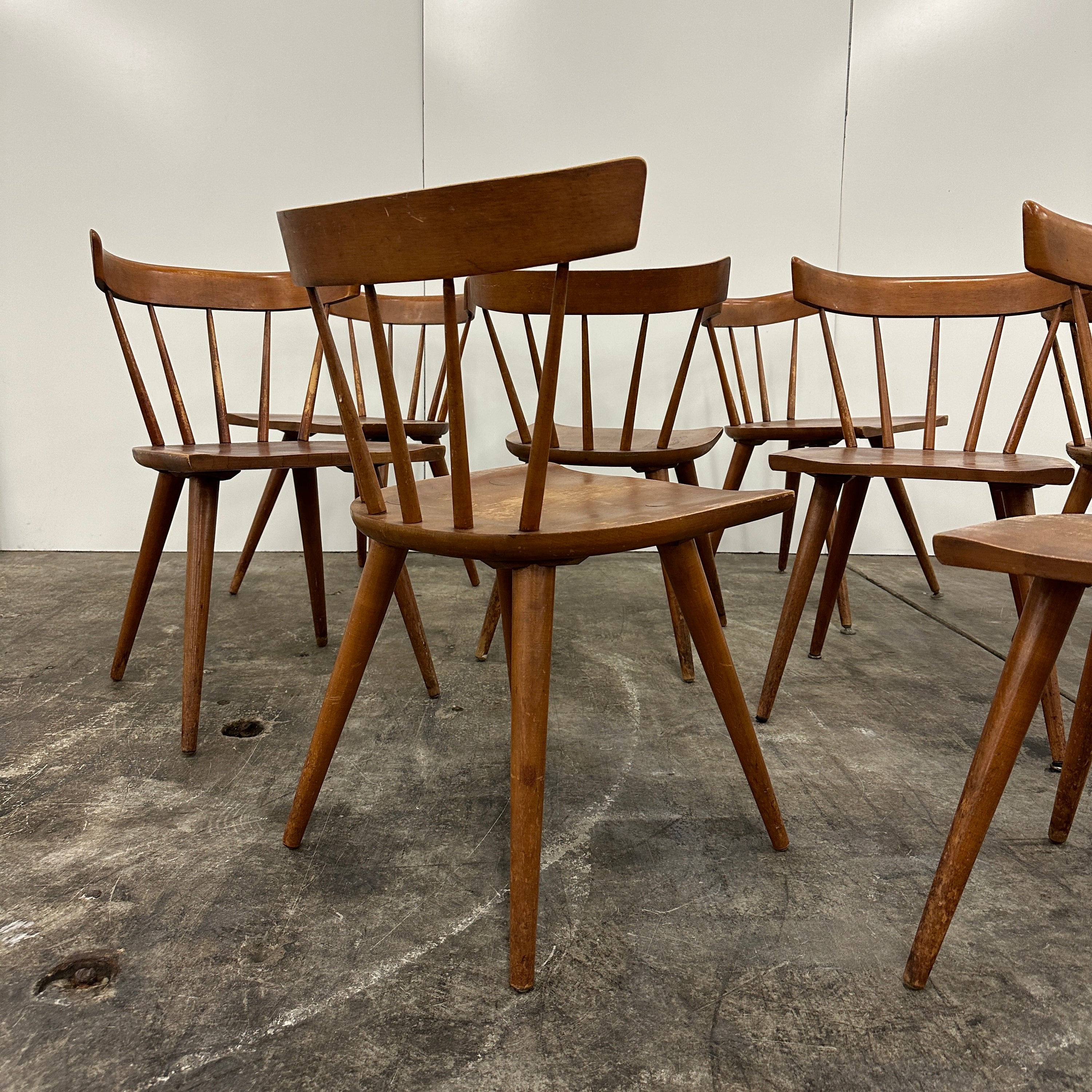 Spindle Back Planner Group Dining Chairs by Paul McCobb for Winchendon