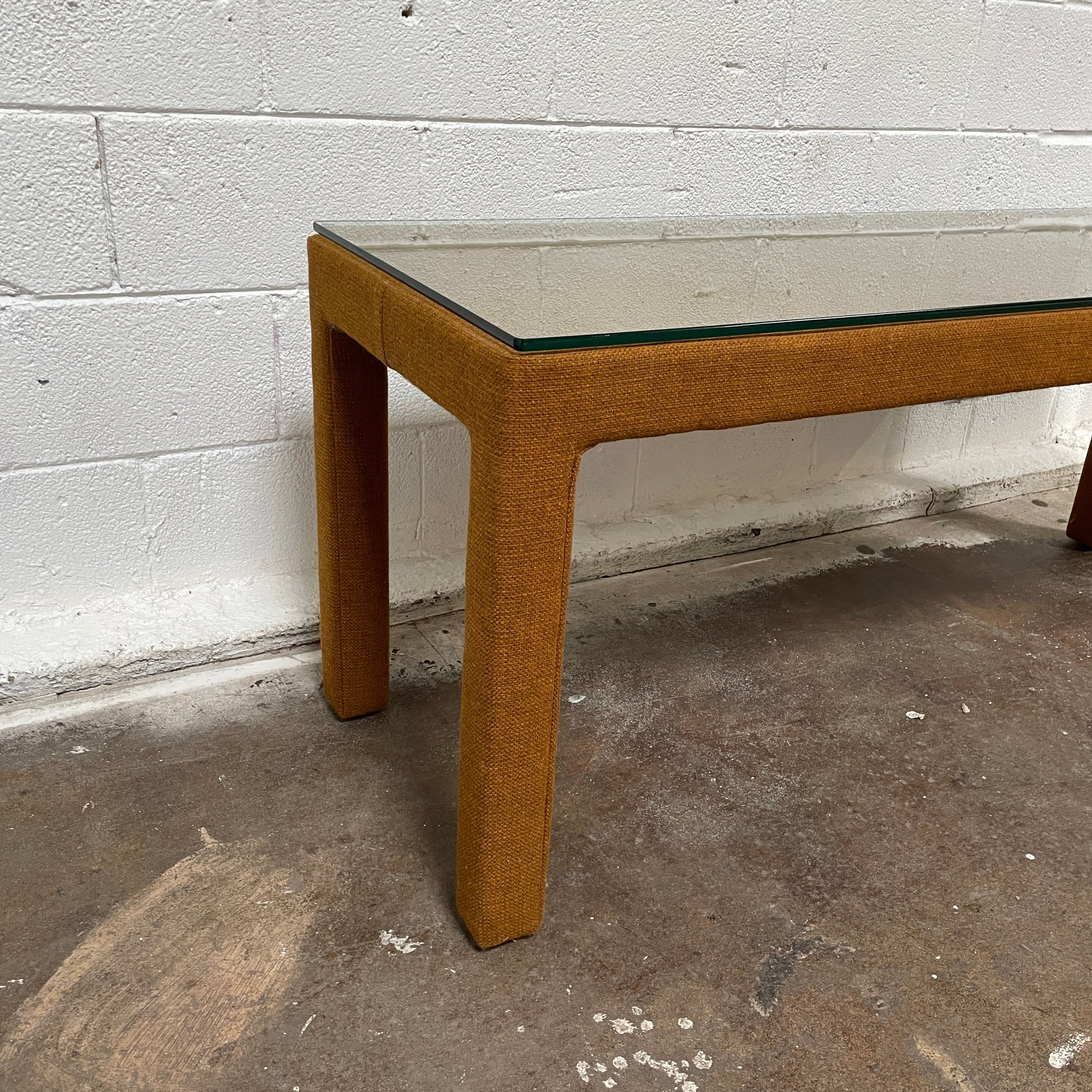 Parsons Style Upholstered Console Table