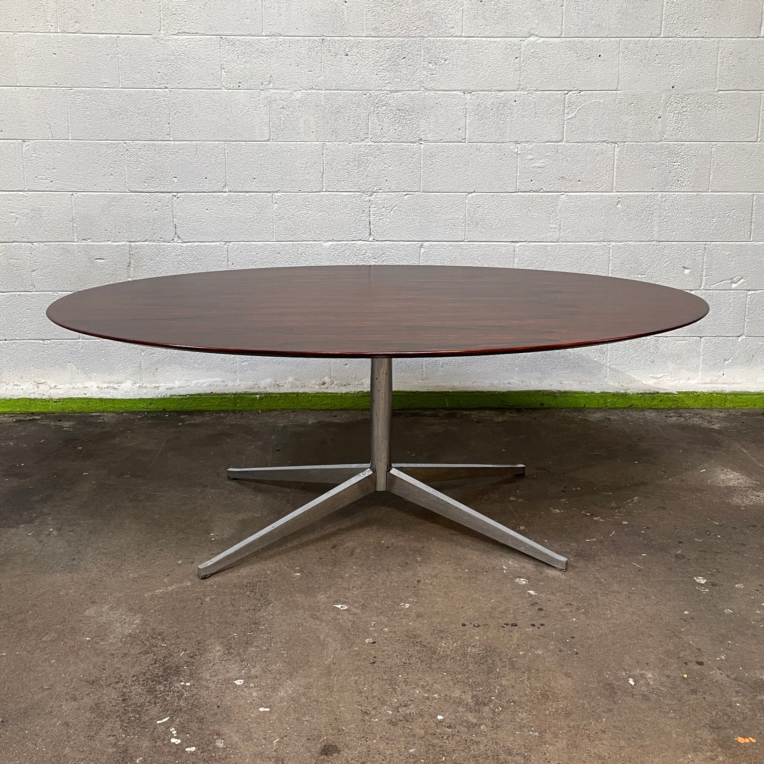 Florence Knoll Brazilian Rosewood Elliptical Dining Table/Desk