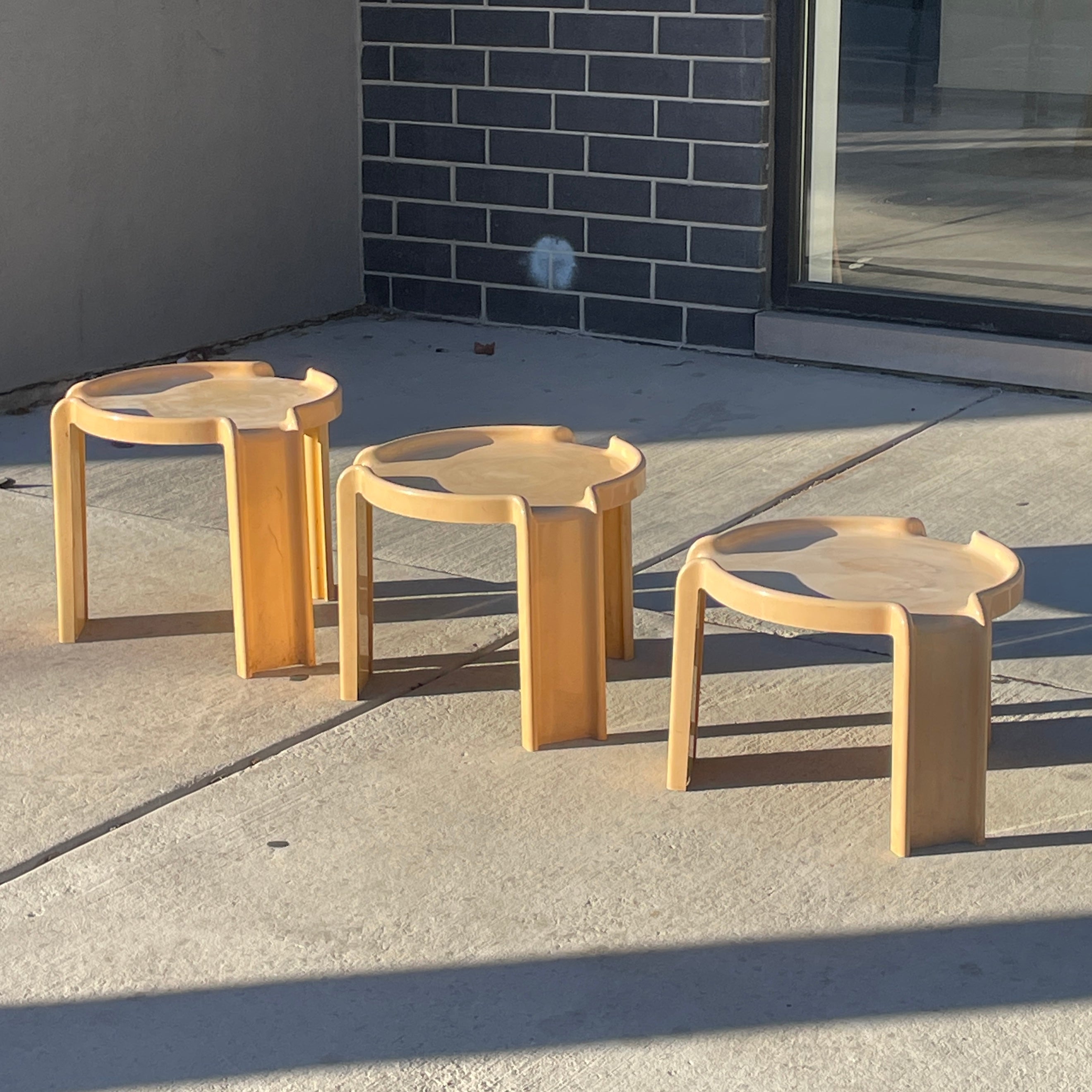 Nesting Tables by Giotto Stoppino for Kartell