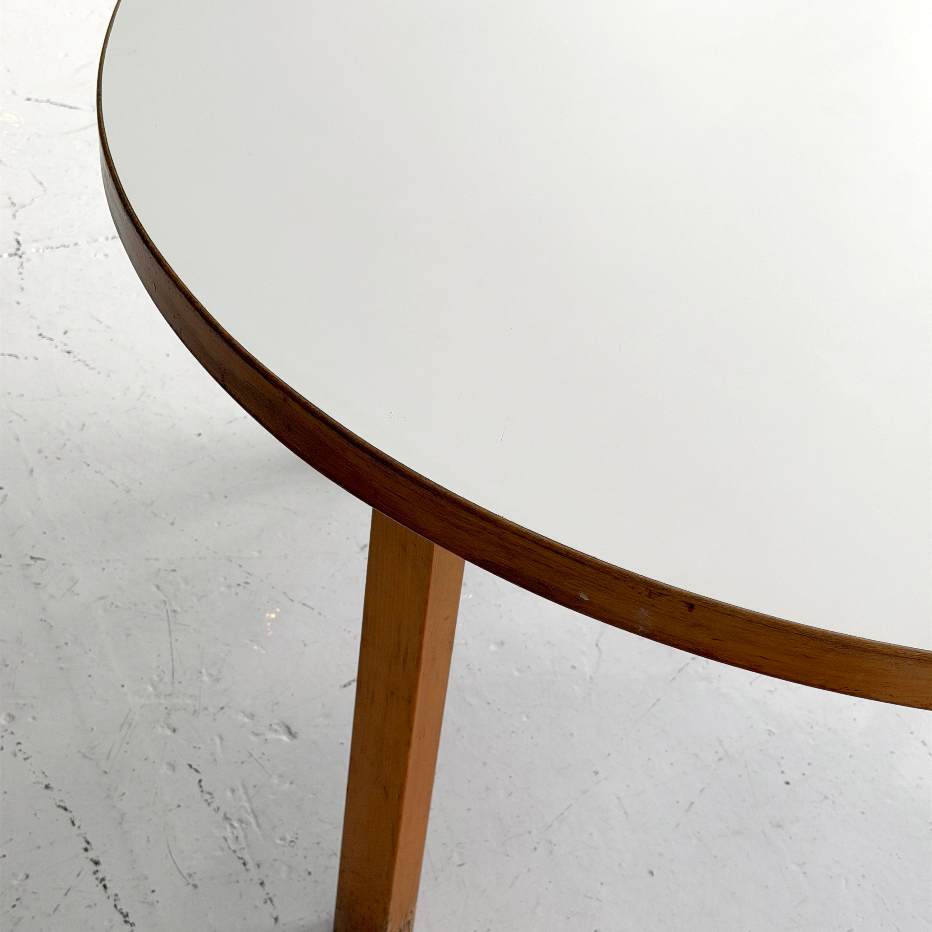 Model 91 White Dining Table by Alvar Aalto for Artek