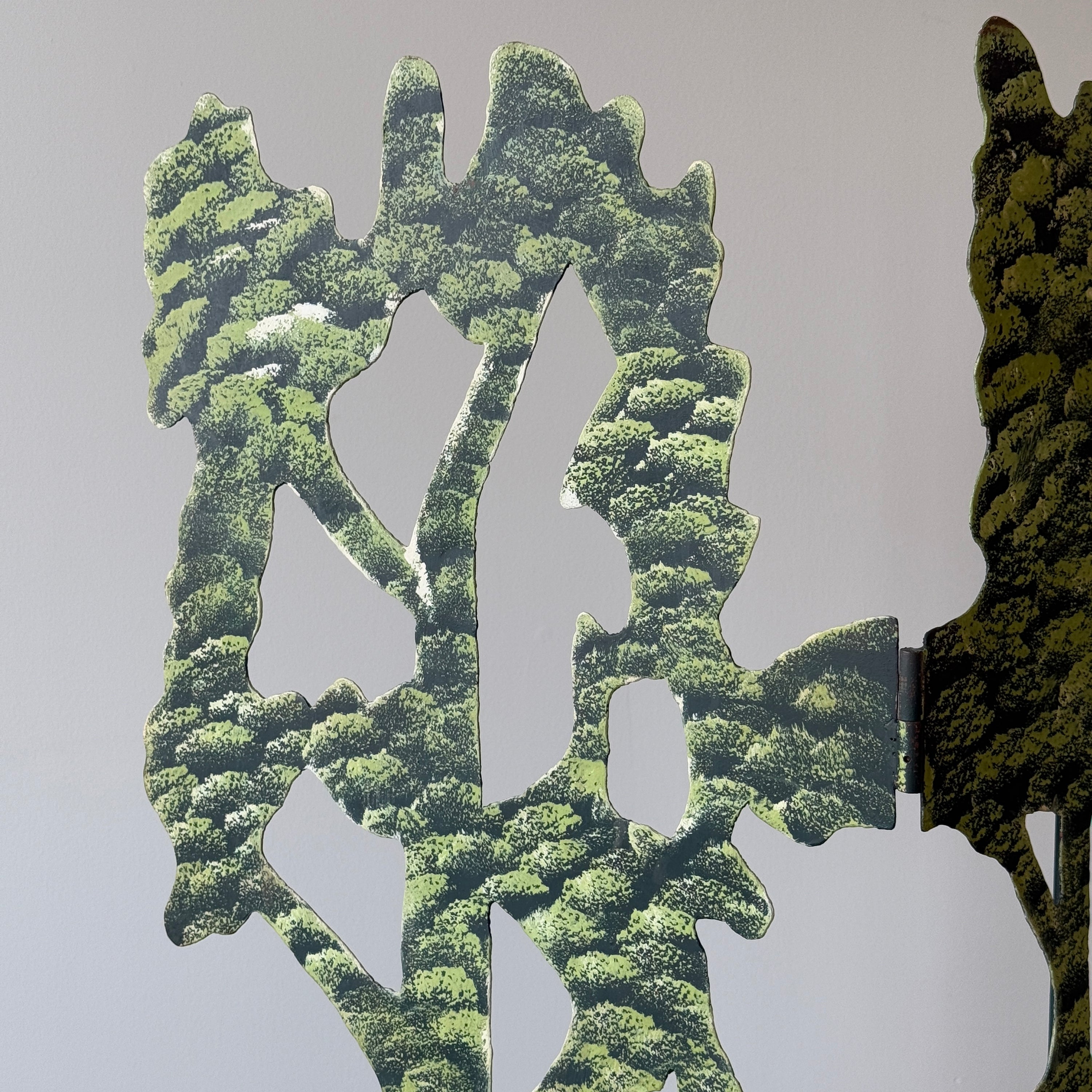 Sculptural Studio Made Metal Room Divider
